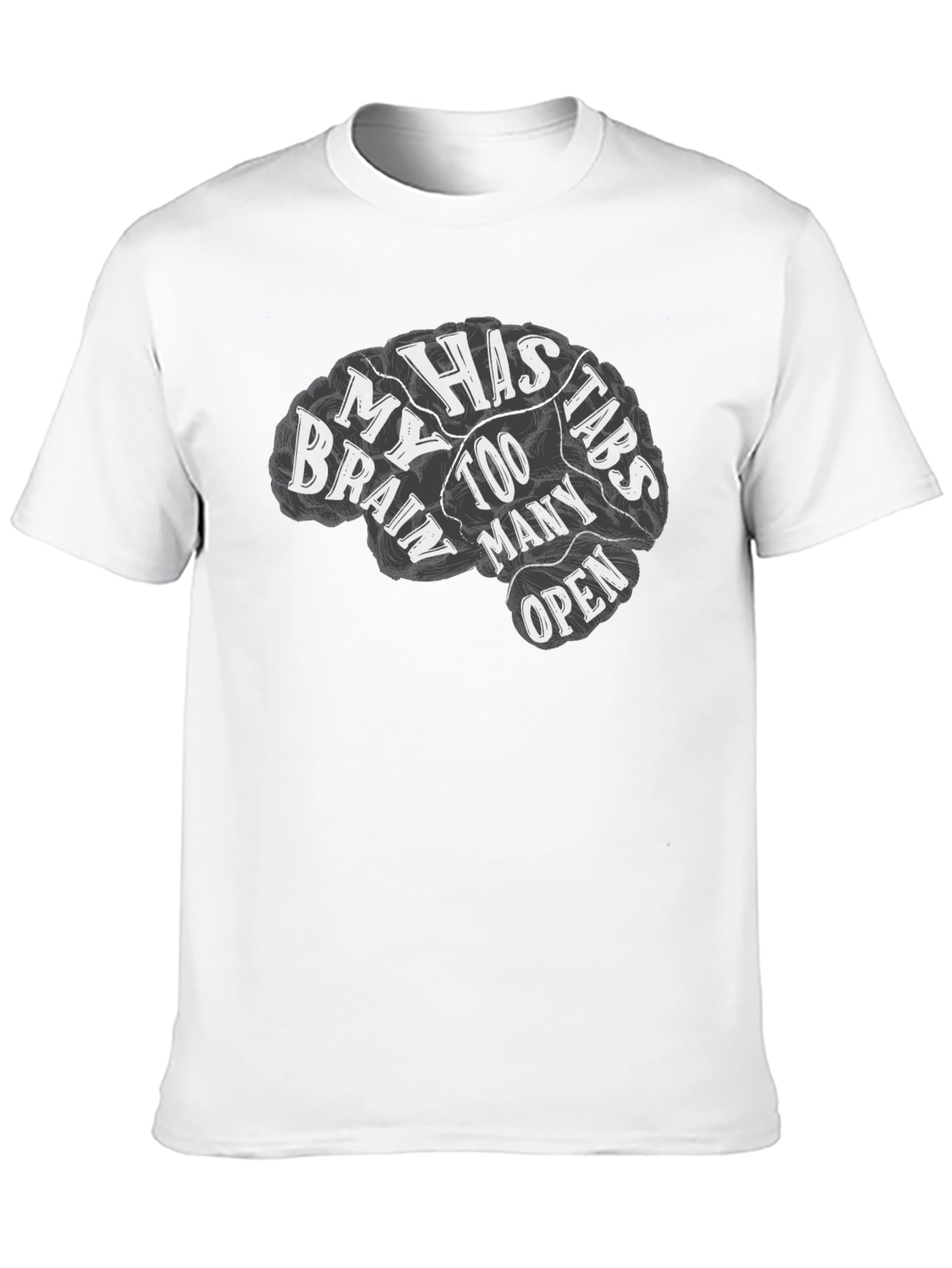 Brain Too Many Tabs Open Graphic Tee