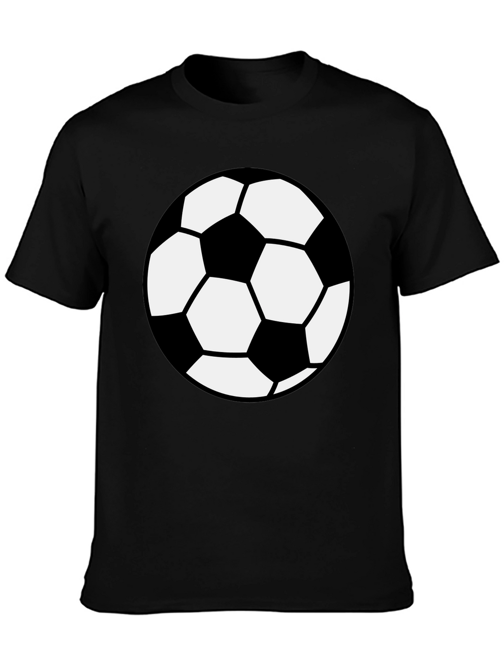 Soccer Ball Graphic T-Shirt - Black