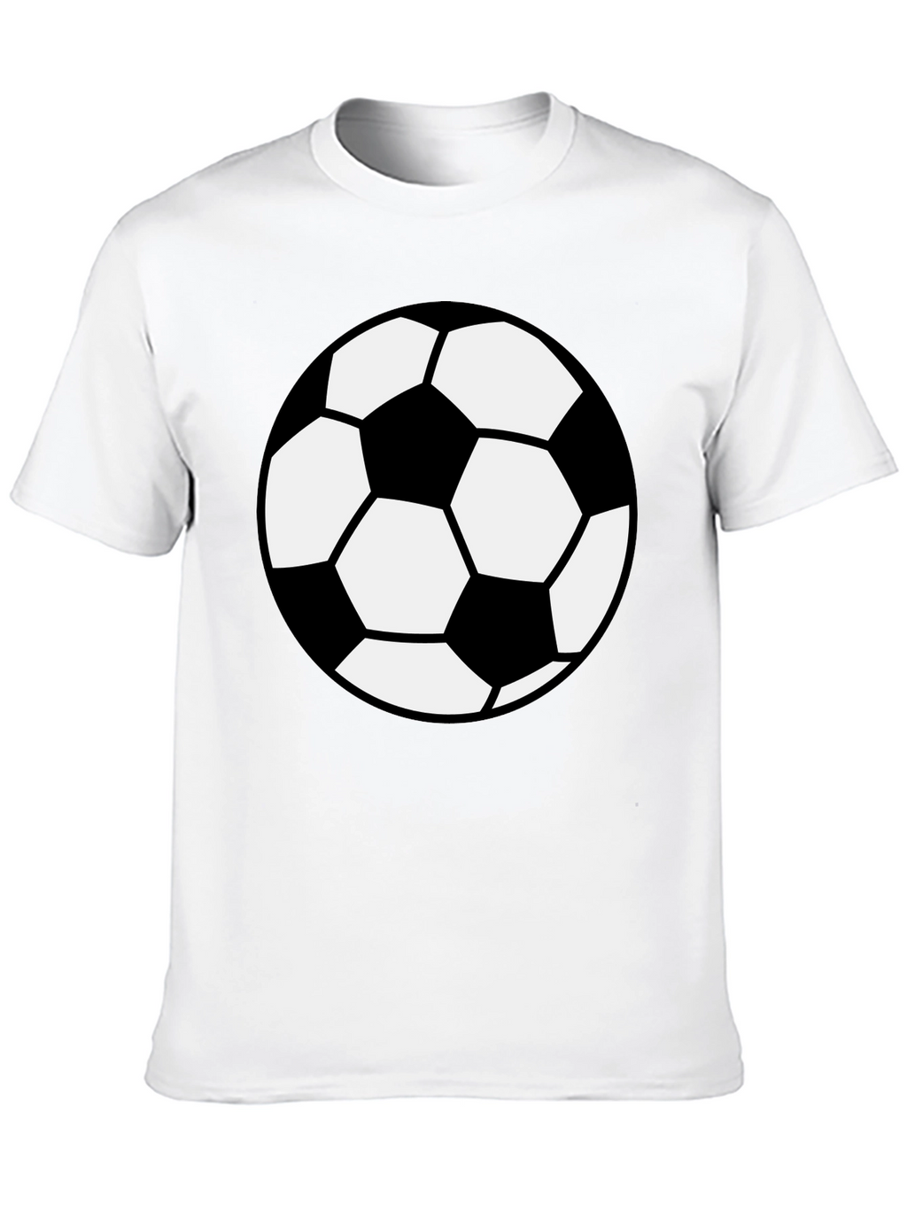 Soccer Ball Graphic T-Shirt - Black