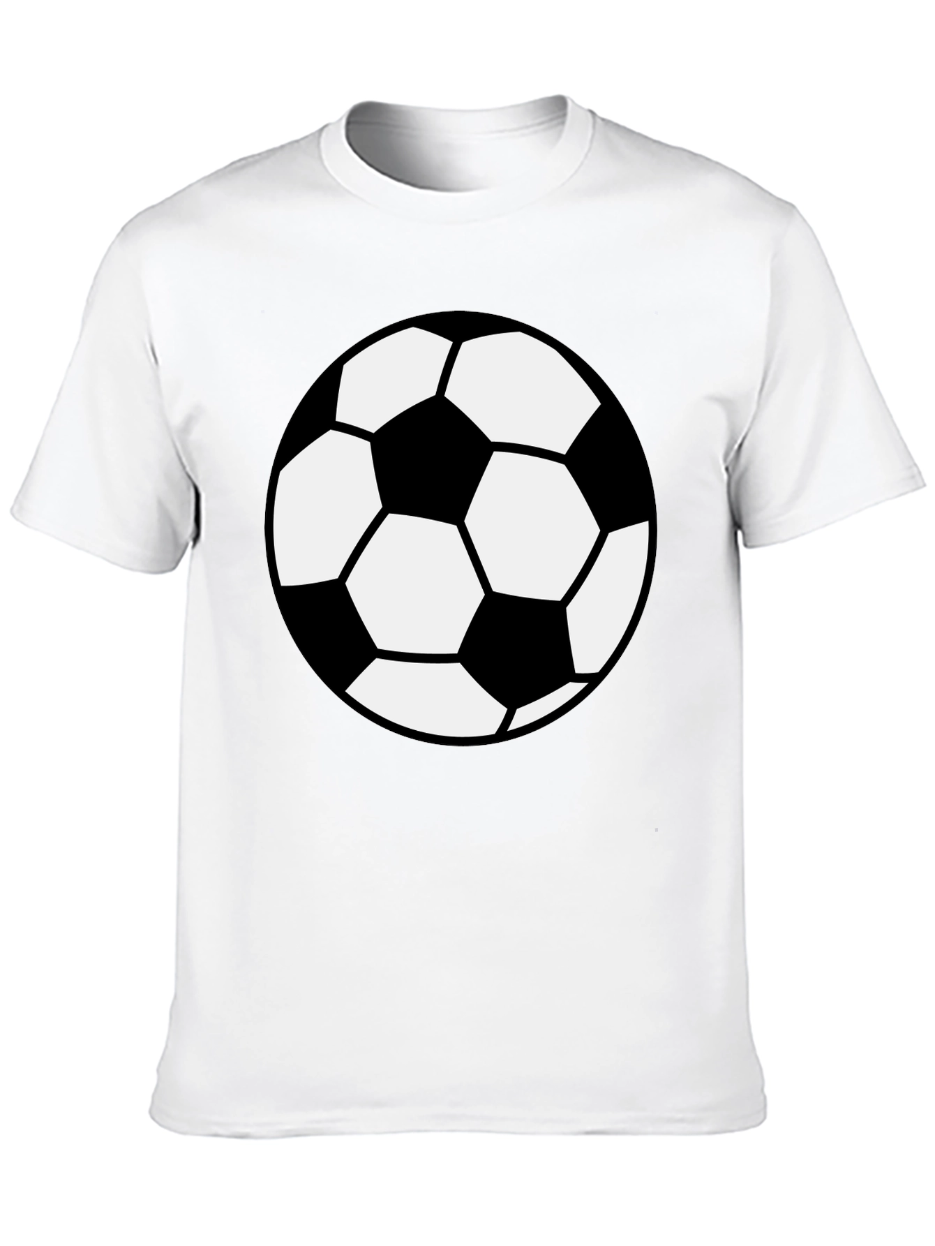 Soccer Ball Graphic T-Shirt - Black