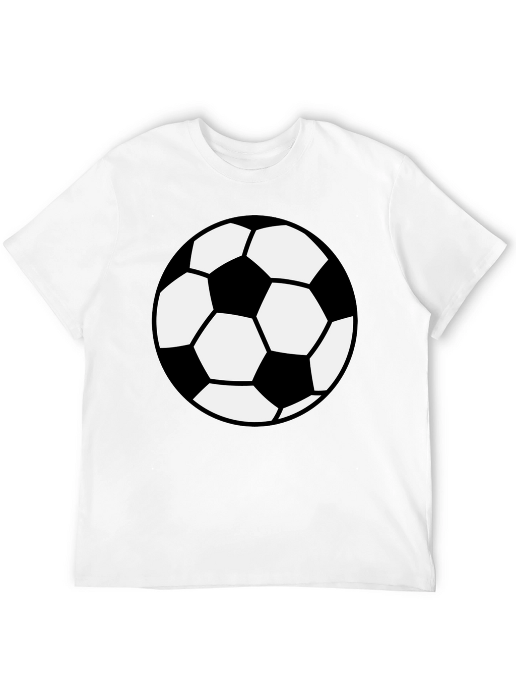 Soccer Ball Graphic T-Shirt - Black