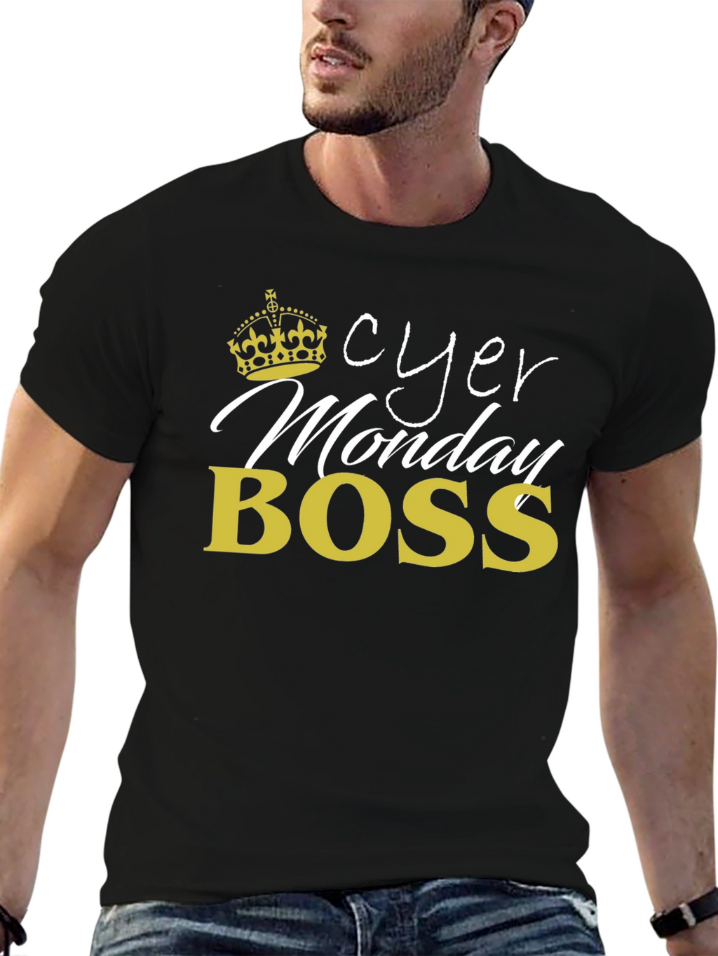 Cyber Monday Boss T-Shirt - Black