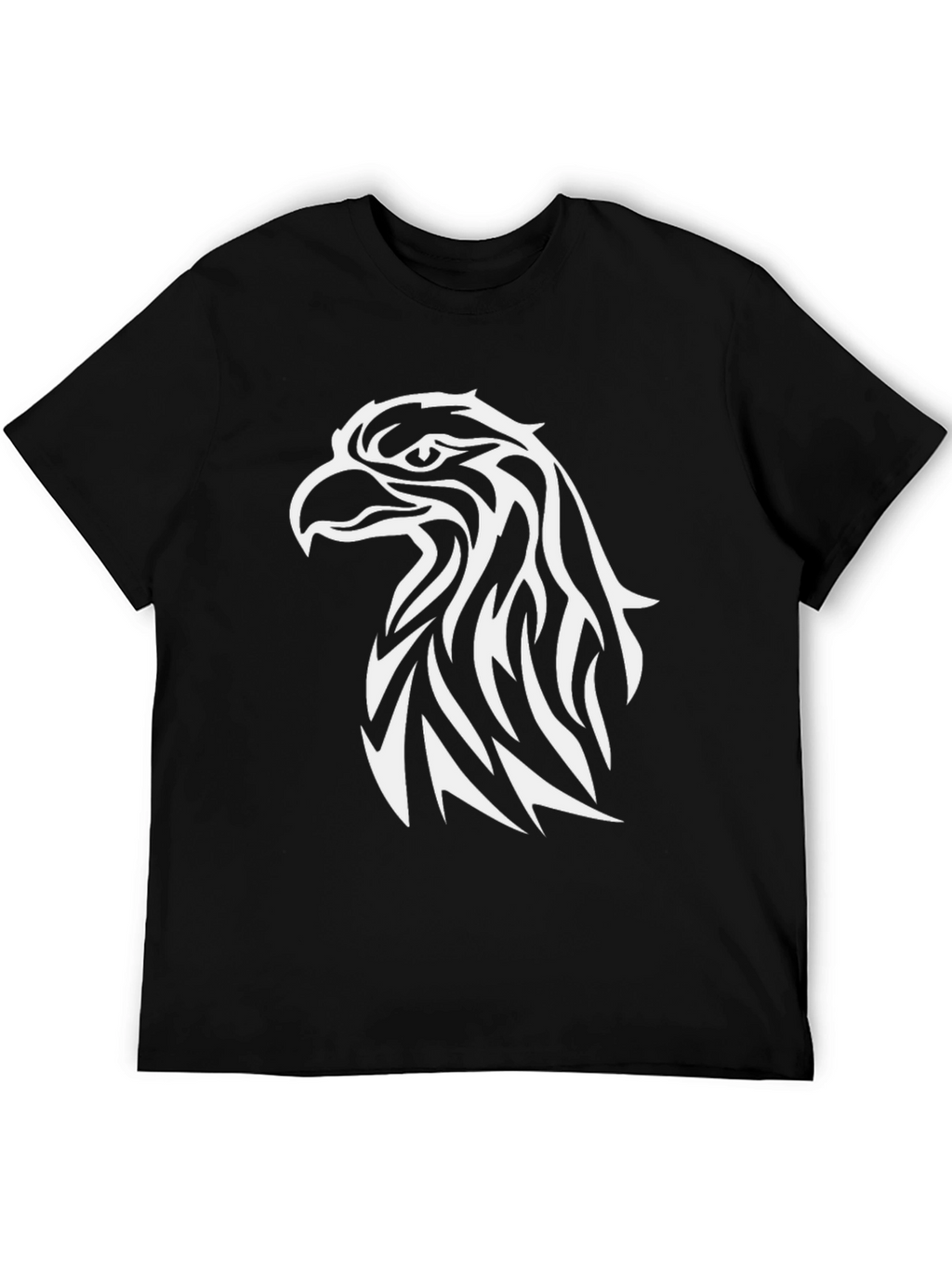 Mens Black Eagle Graphic T-Shirt