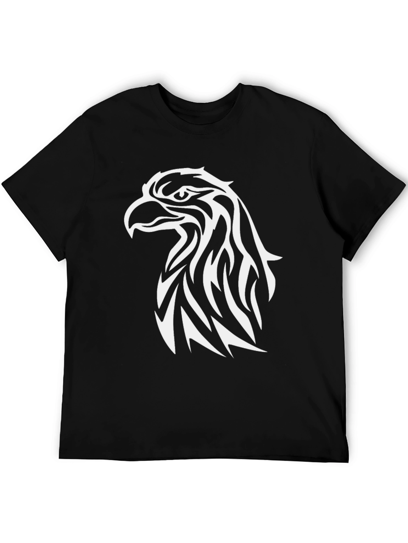 Mens Black Eagle Graphic T-Shirt