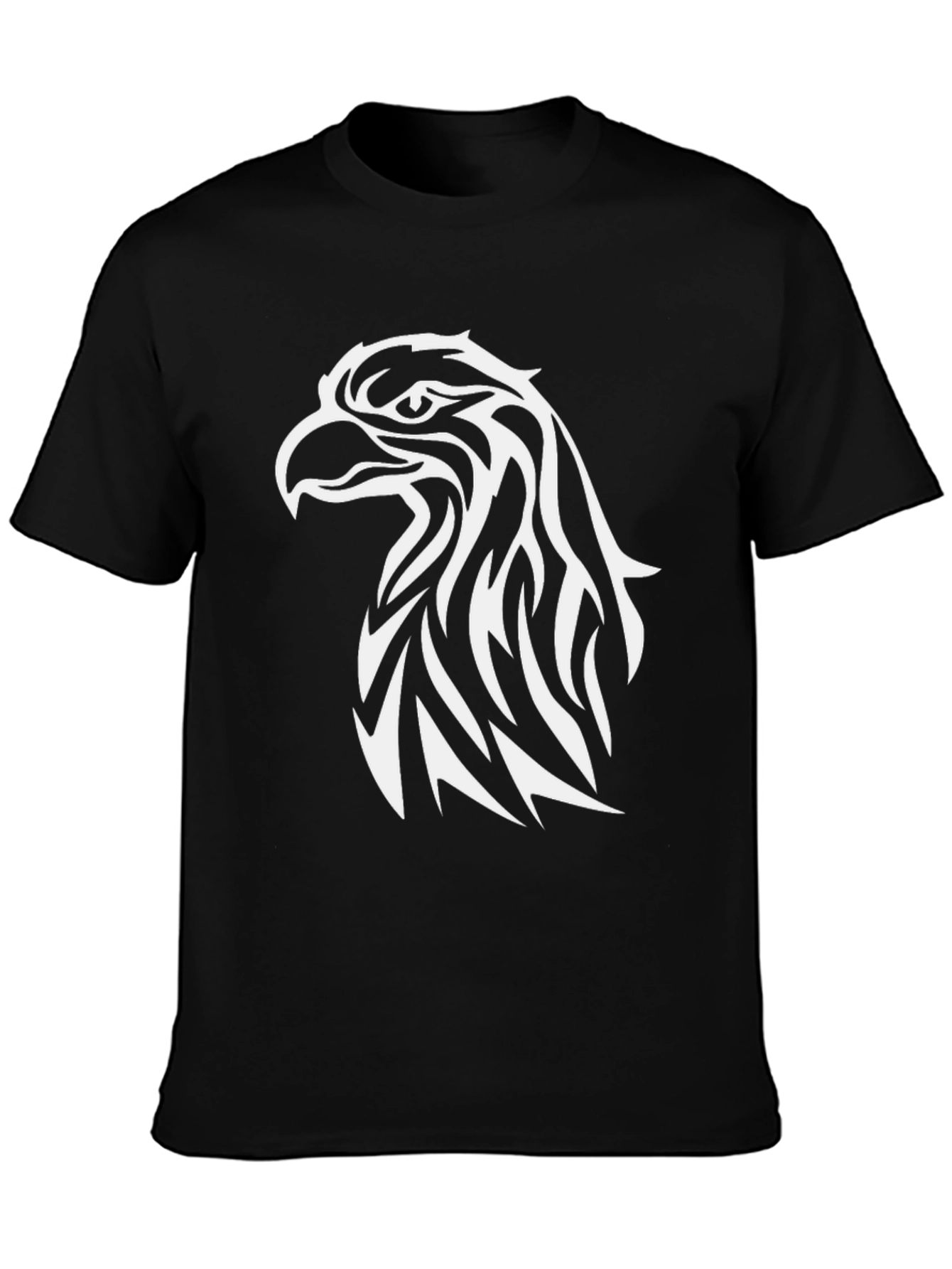 Mens Black Eagle Graphic T-Shirt