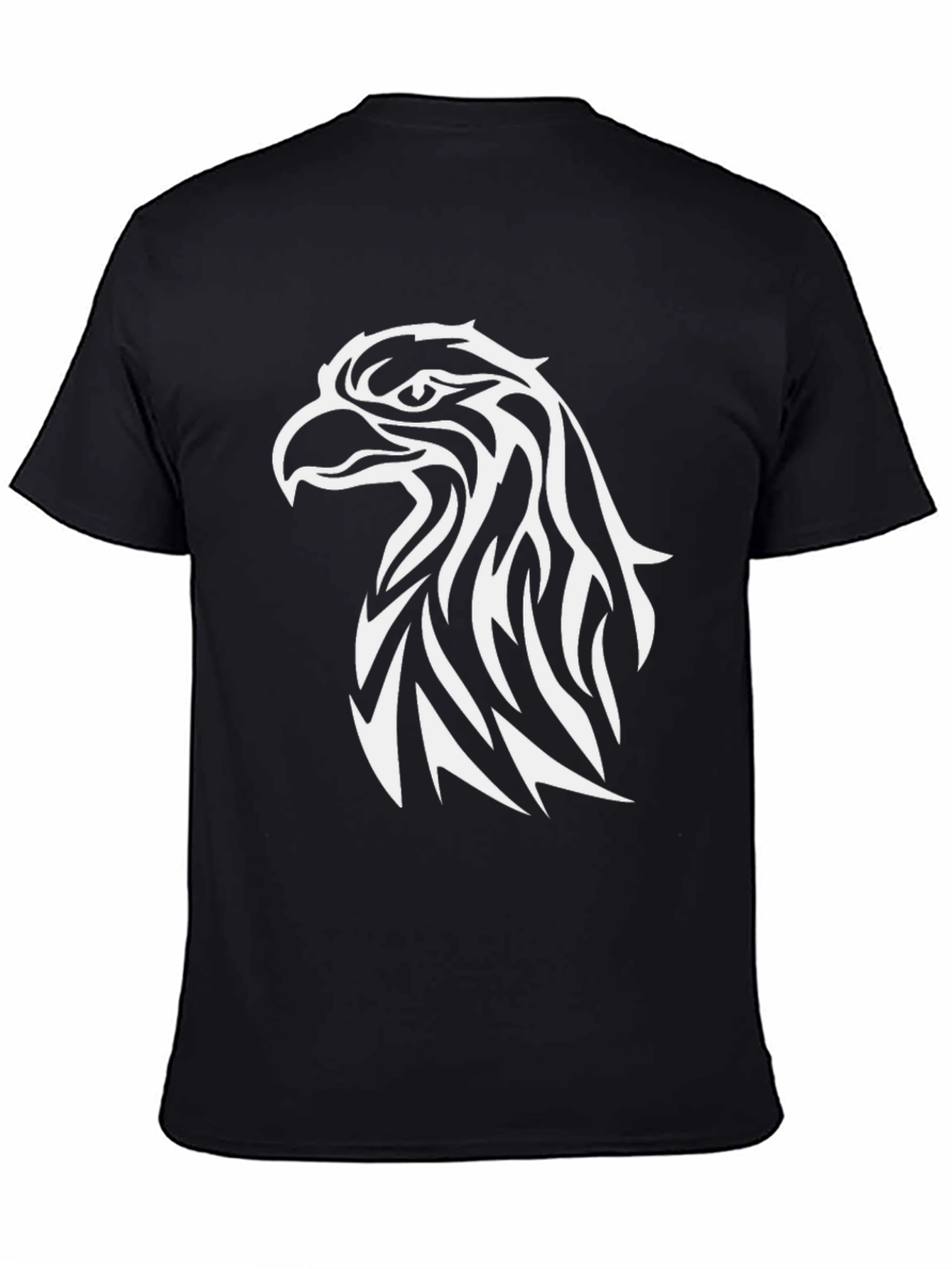 Mens Black Eagle Graphic T-Shirt
