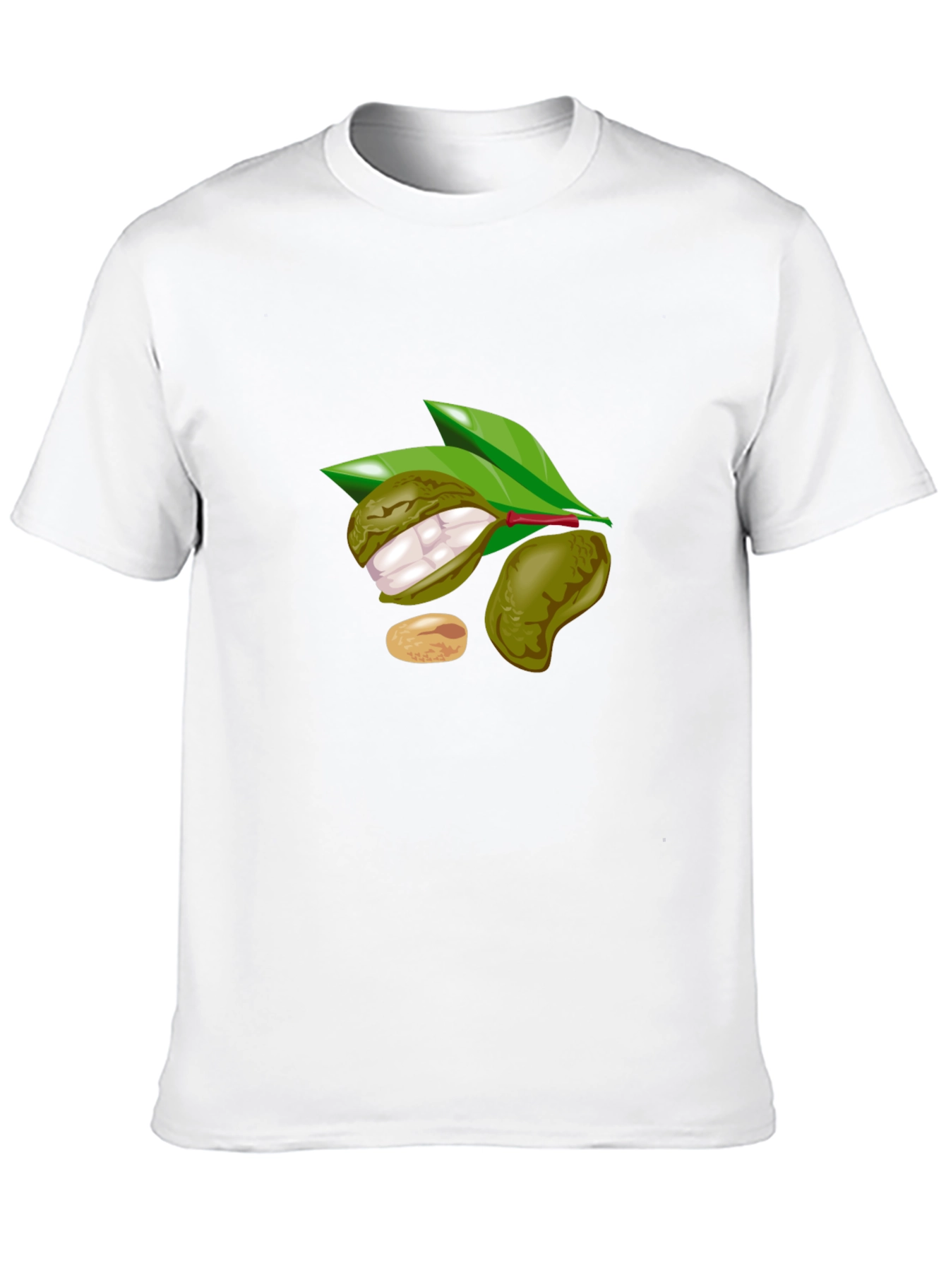 Black T-Shirt with Fruit Design