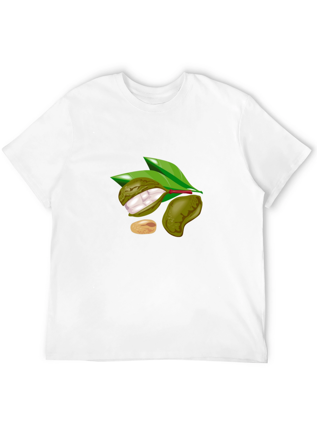 Black T-Shirt with Fruit Design