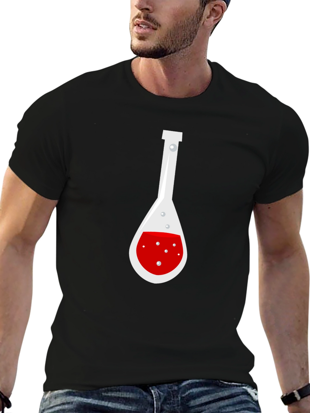 Science Flask Graphic Tee - Mens Black T-Shirt