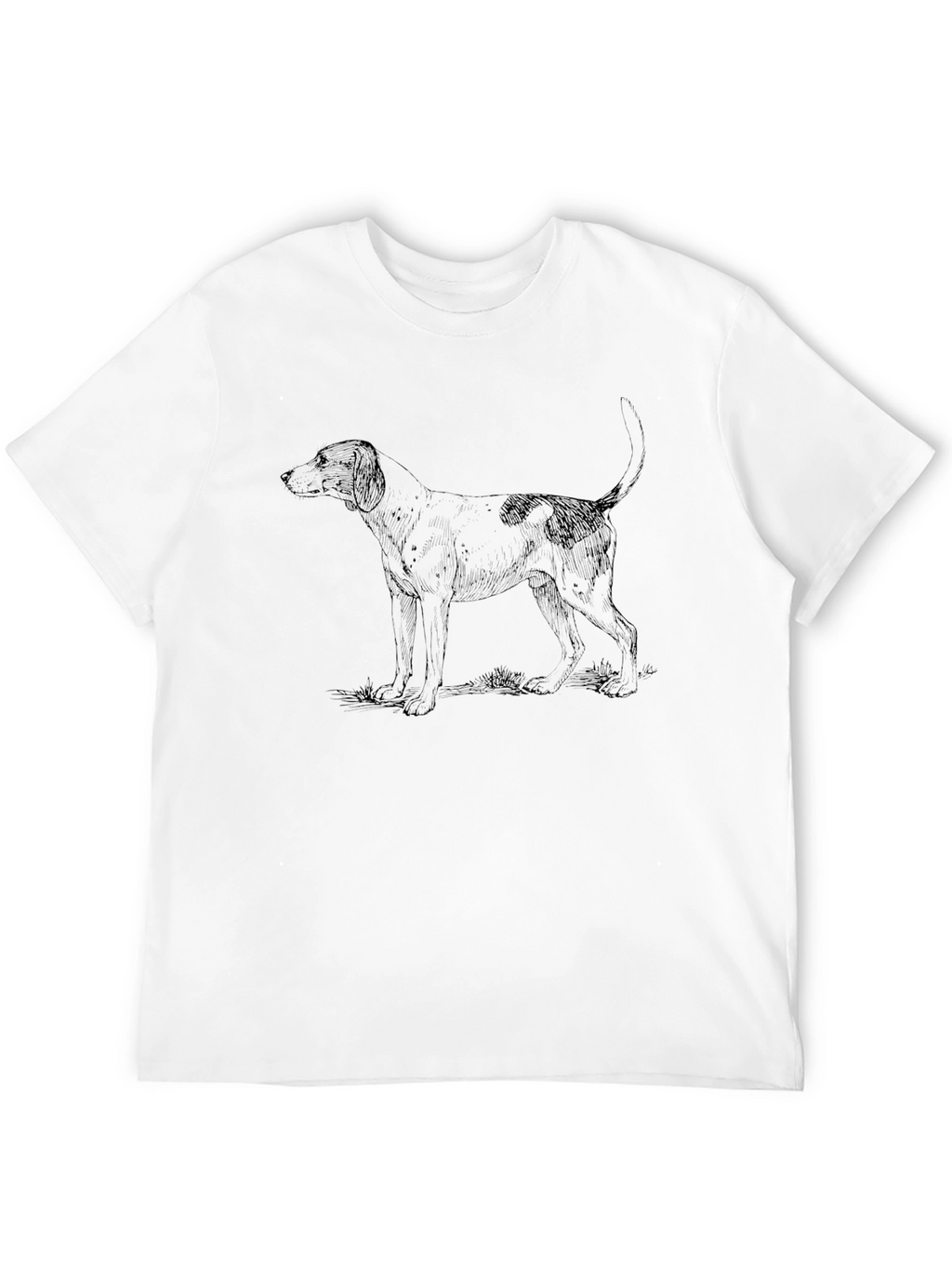 Hound Dog Graphic T-Shirt - Black