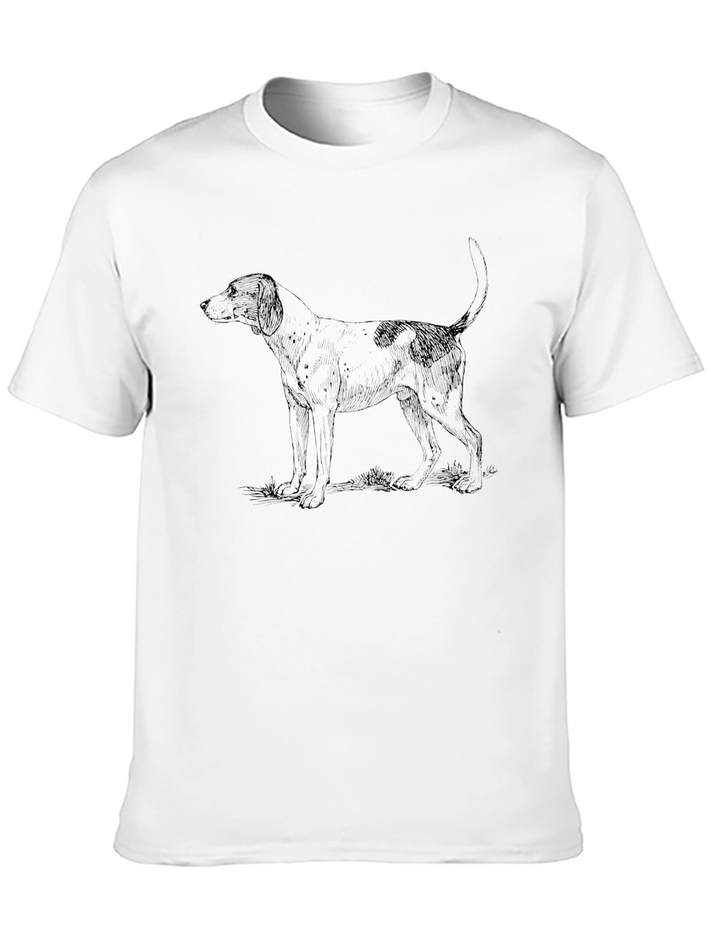Hound Dog Graphic T-Shirt - Black