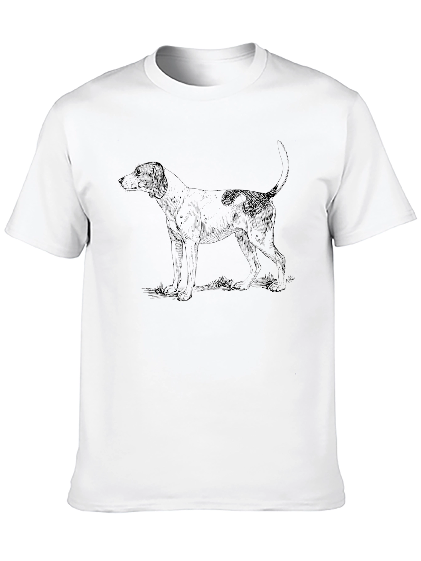Hound Dog Graphic T-Shirt - Black
