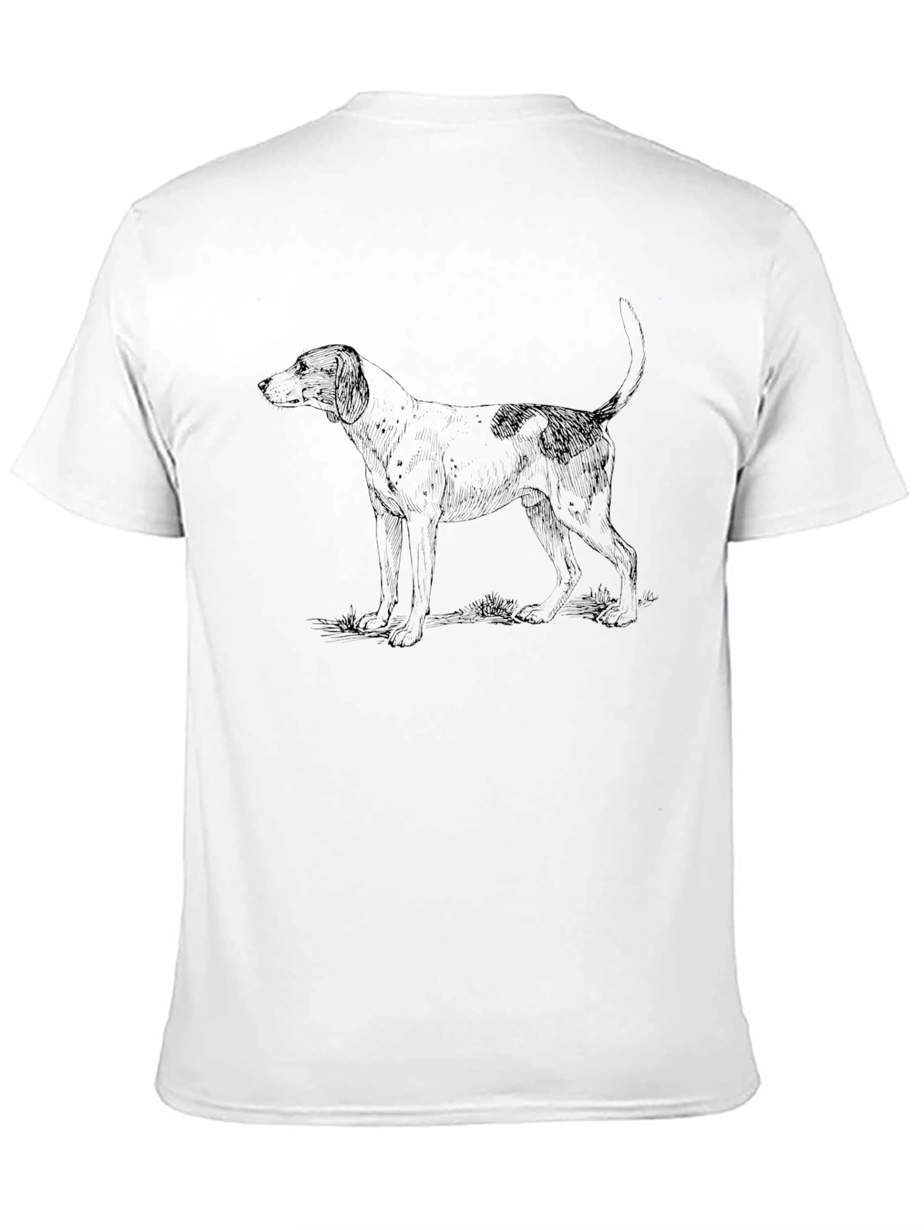 Hound Dog Graphic T-Shirt - Black
