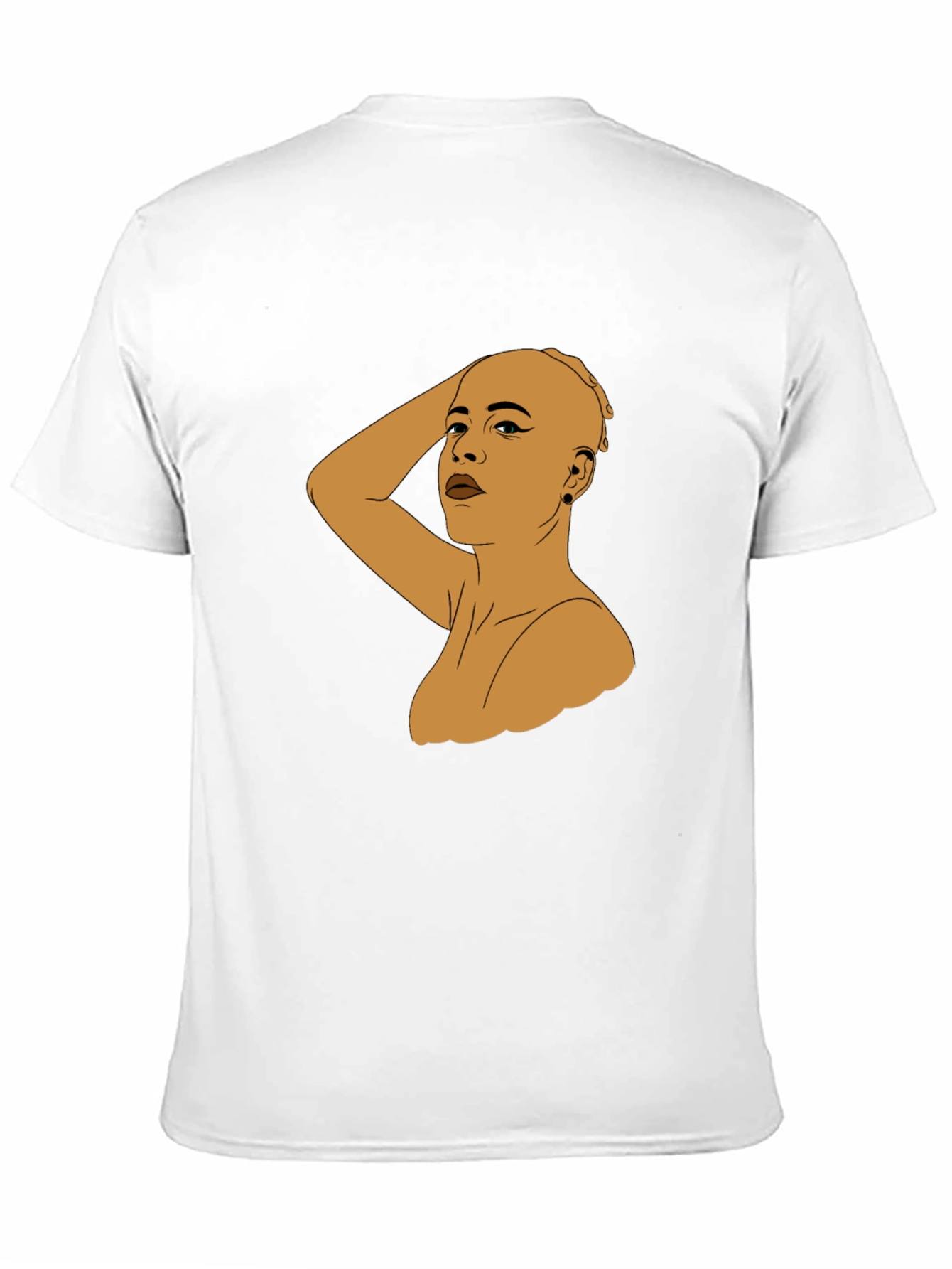 Bald Woman Graphic Tee - Black Unisex T-Shirt