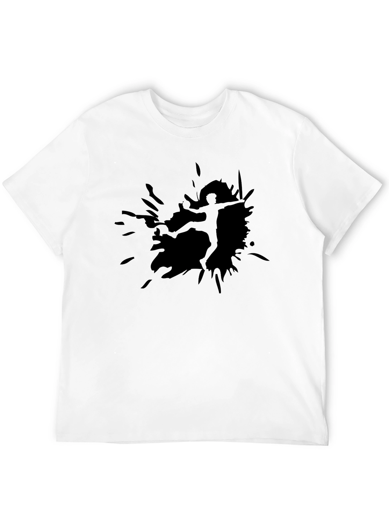 Silhouette Splash T-Shirt - Bold Graphic Tee