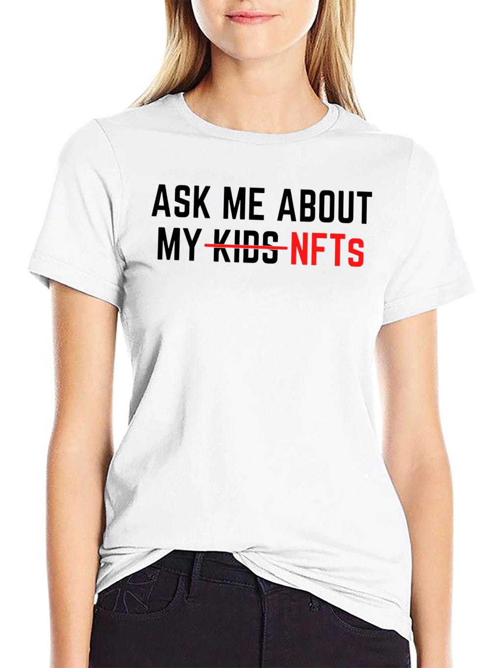 Ask Me About NFTs - Funny Sarcastic T-Shirt