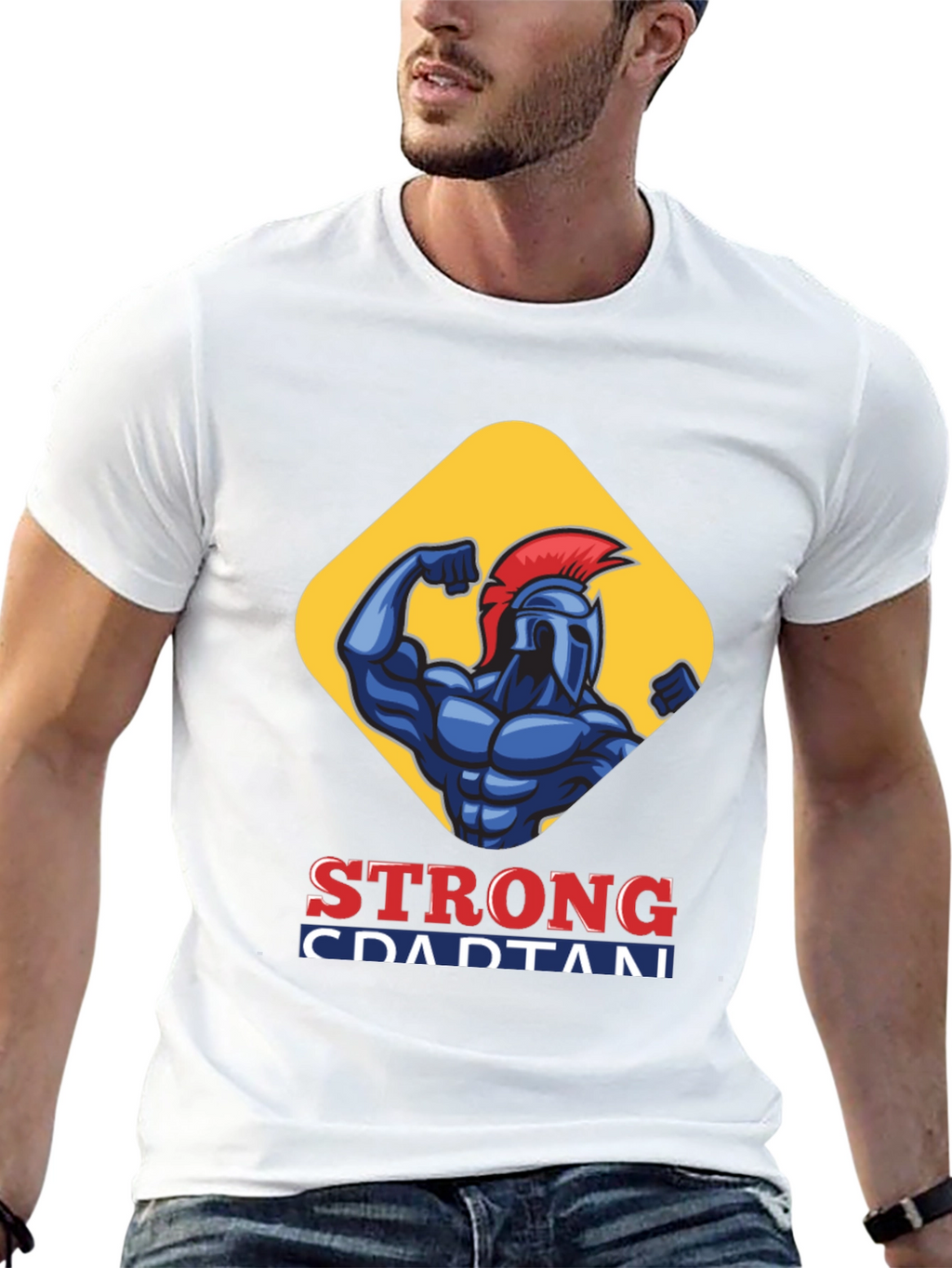 Strong Spartan T-Shirt - Gym Fitness Apparel