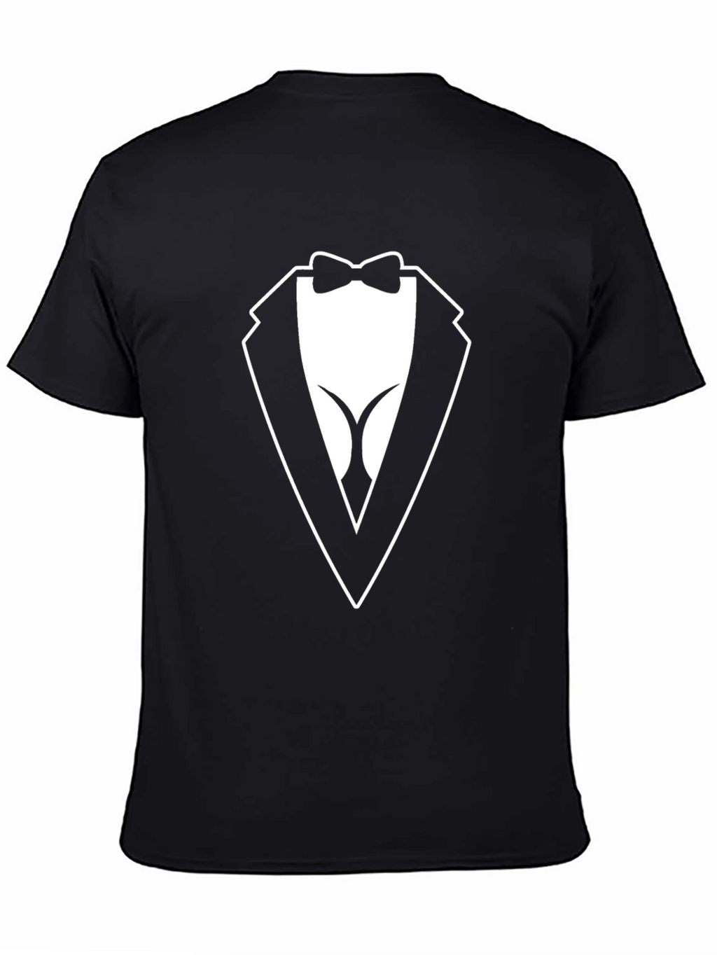 Novelty Tuxedo T-Shirt - Black Casual Wear