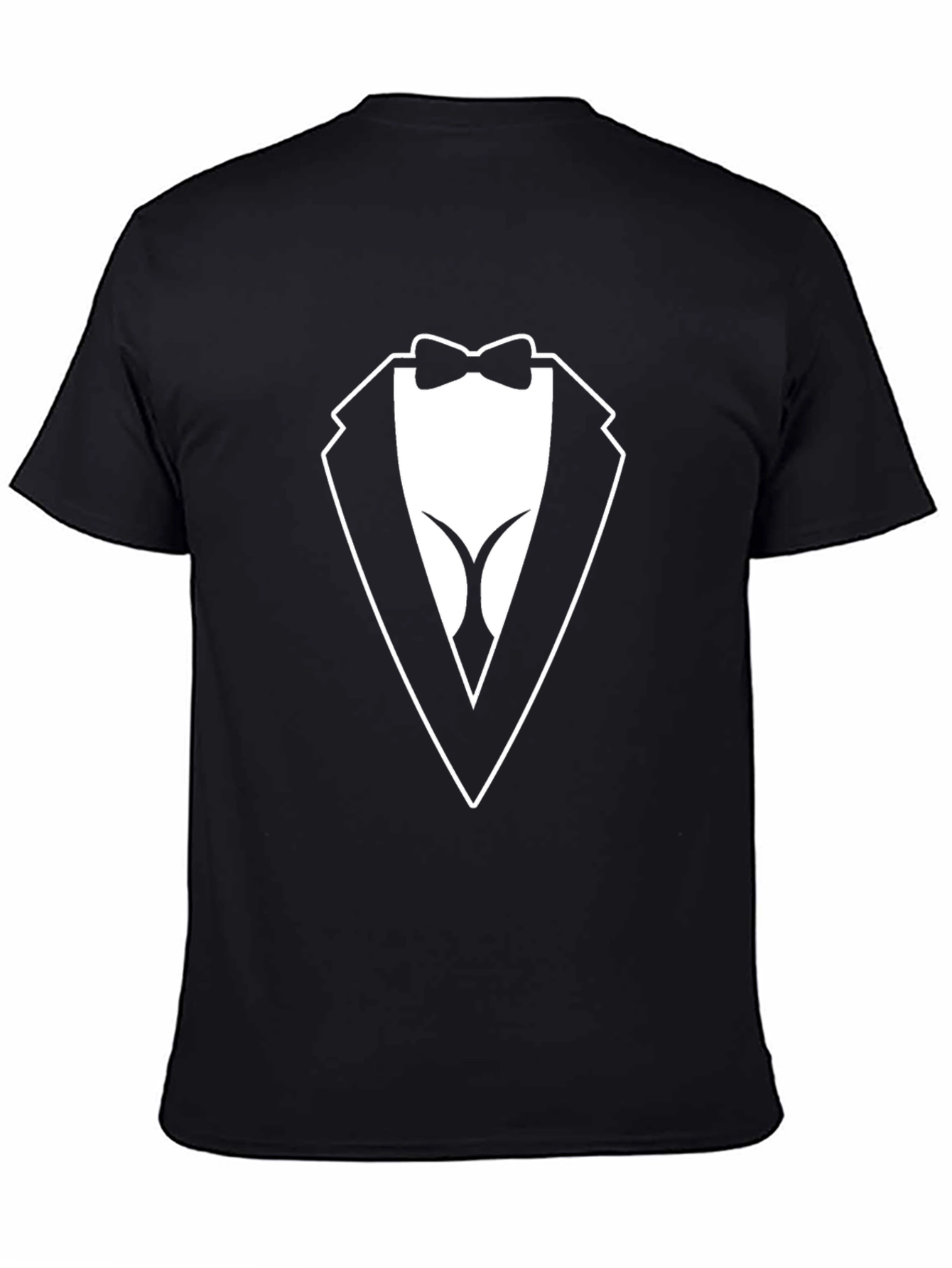 Novelty Tuxedo T-Shirt - Black Casual Wear