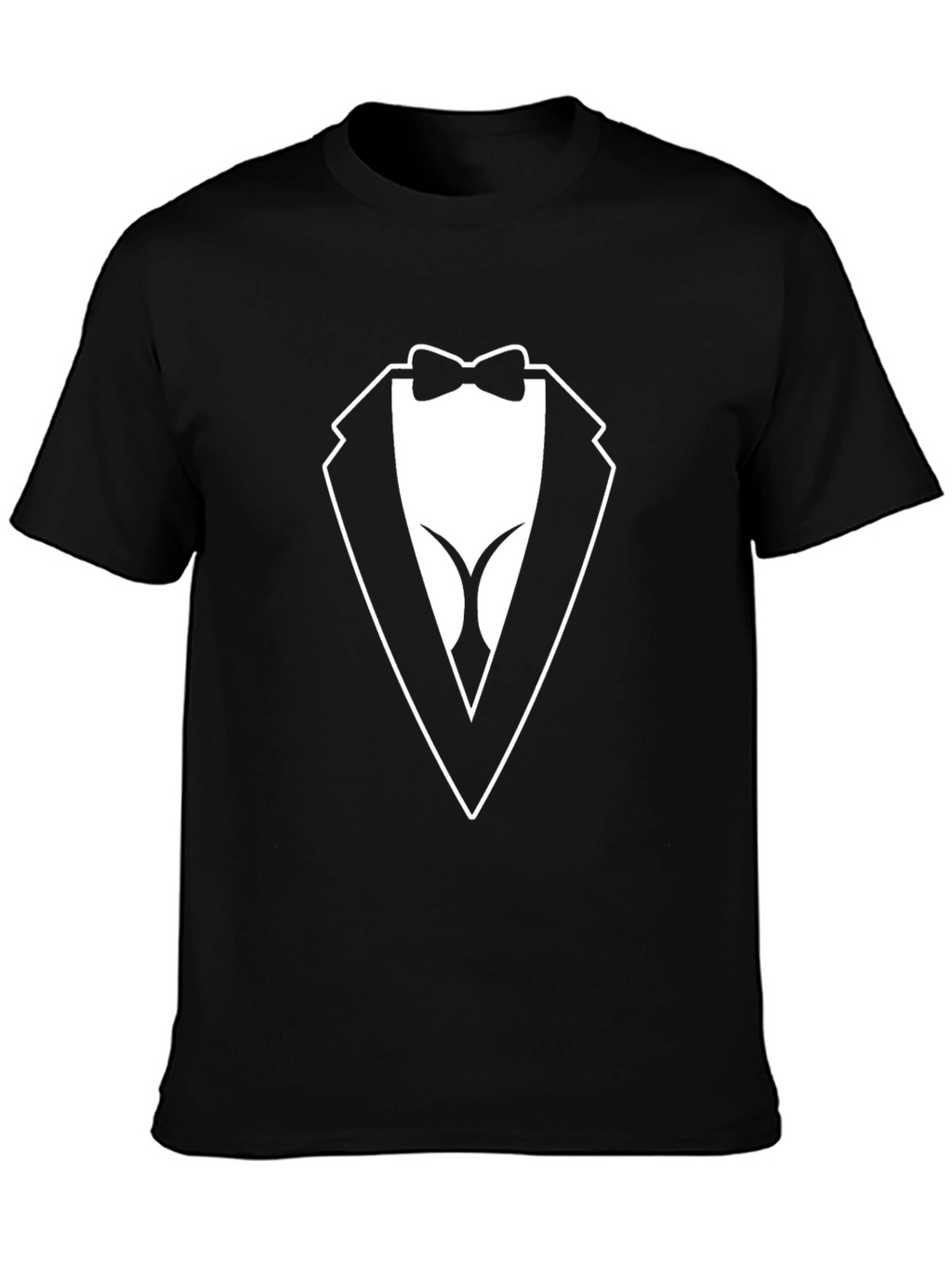 Novelty Tuxedo T-Shirt - Black Casual Wear