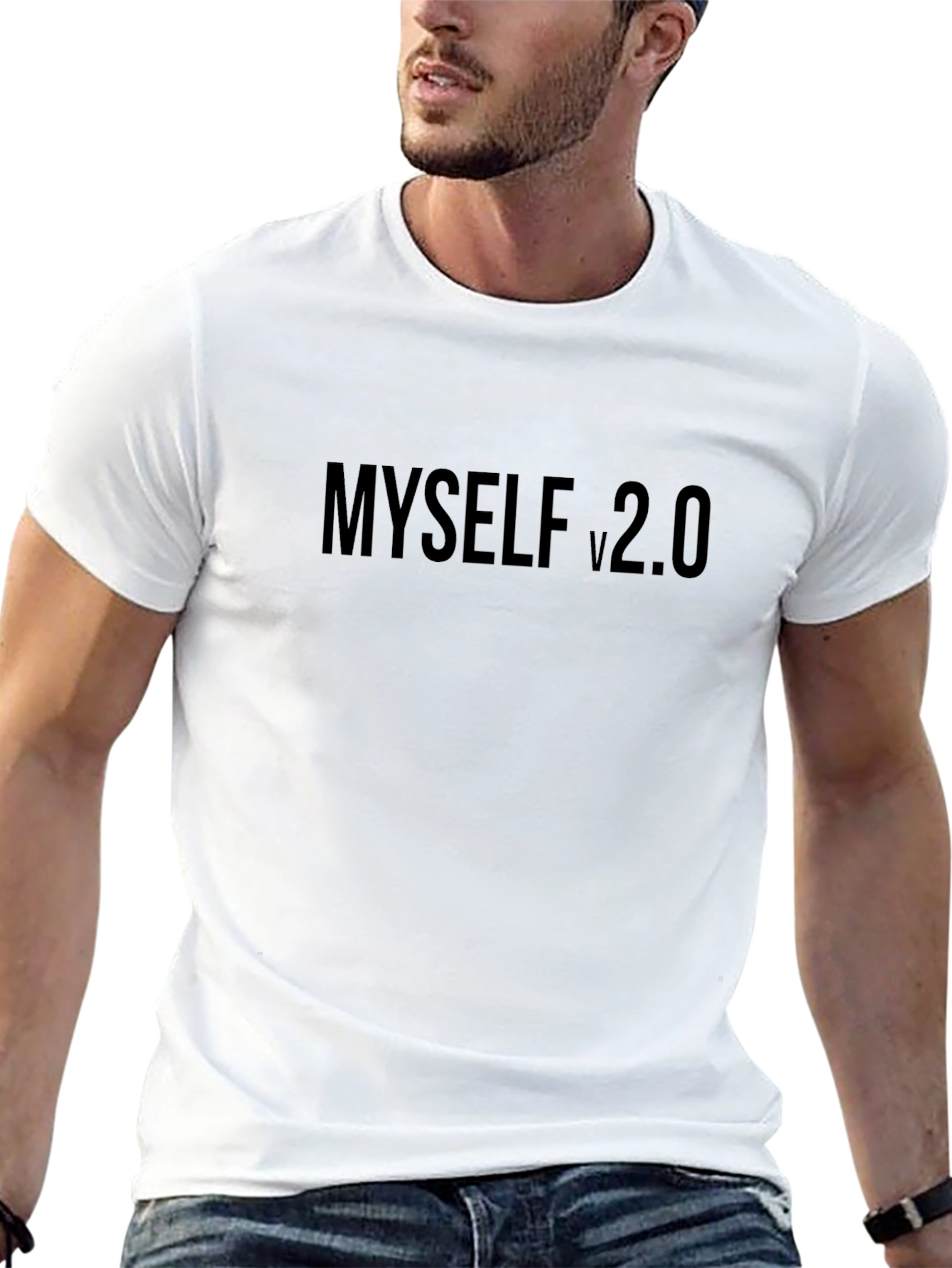 Myself V2.0 Black Graphic T-Shirt