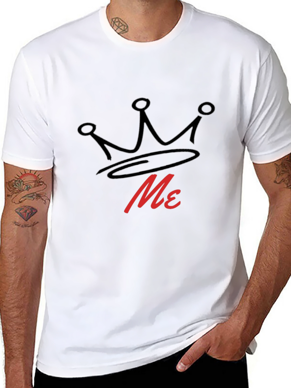 King Me Graphic Tee - Black Cotton T-Shirt