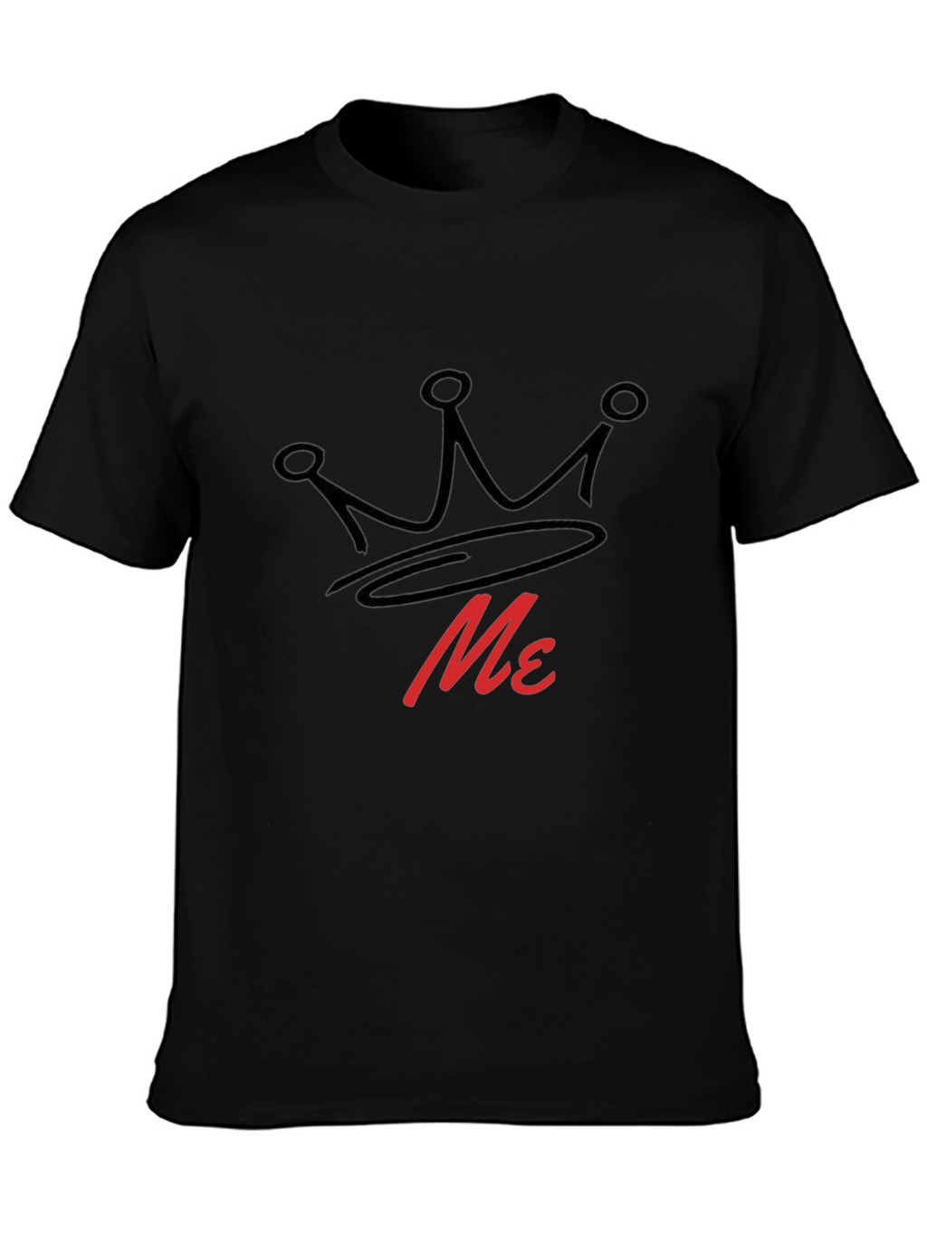 King Me Graphic Tee - Black Cotton T-Shirt
