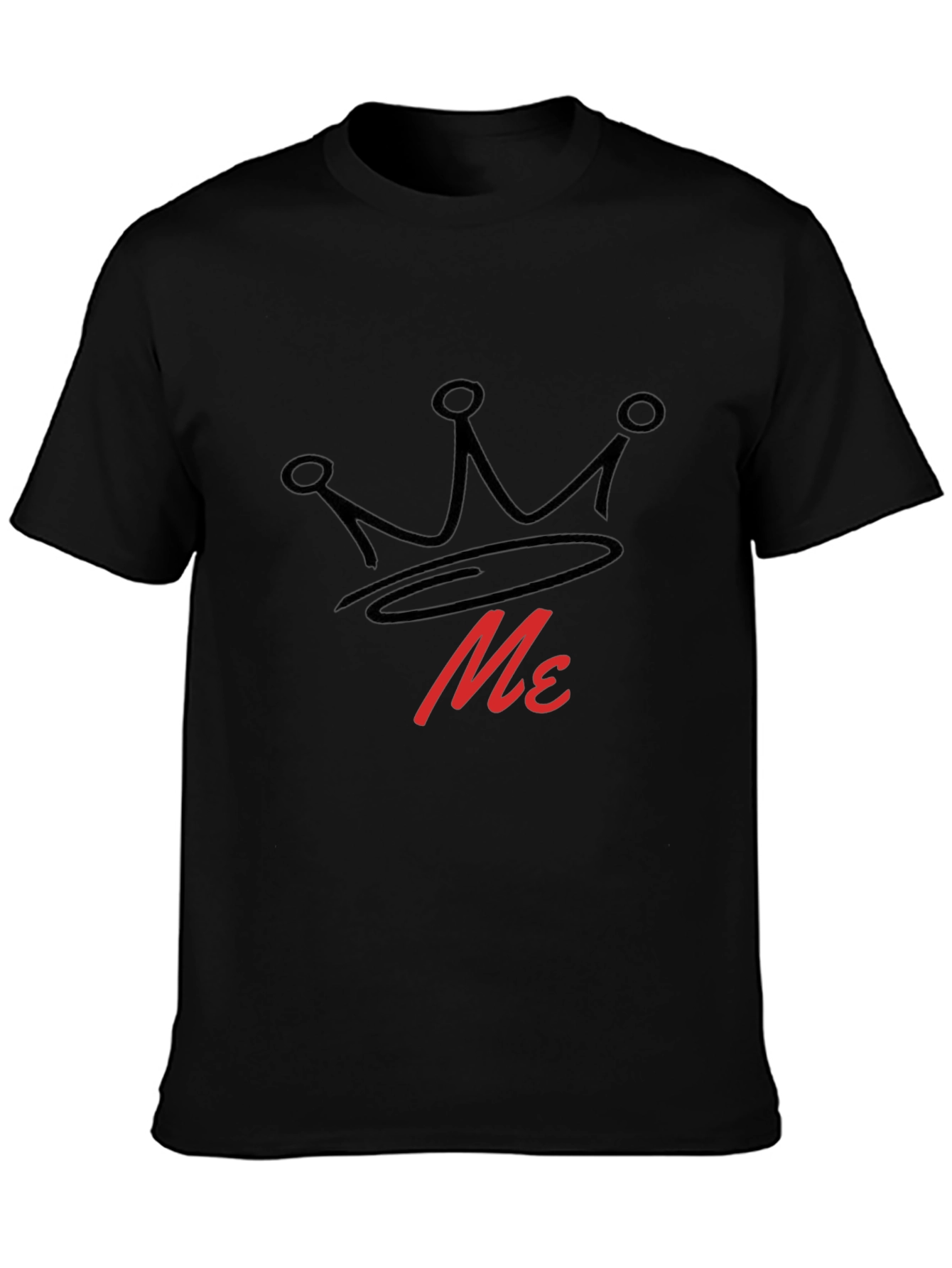 King Me Graphic Tee - Black Cotton T-Shirt