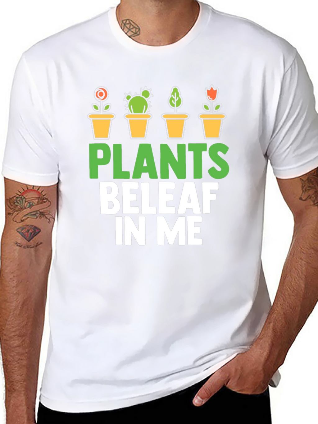 Plants BeleAF In Me T-Shirt - Gardener Gift