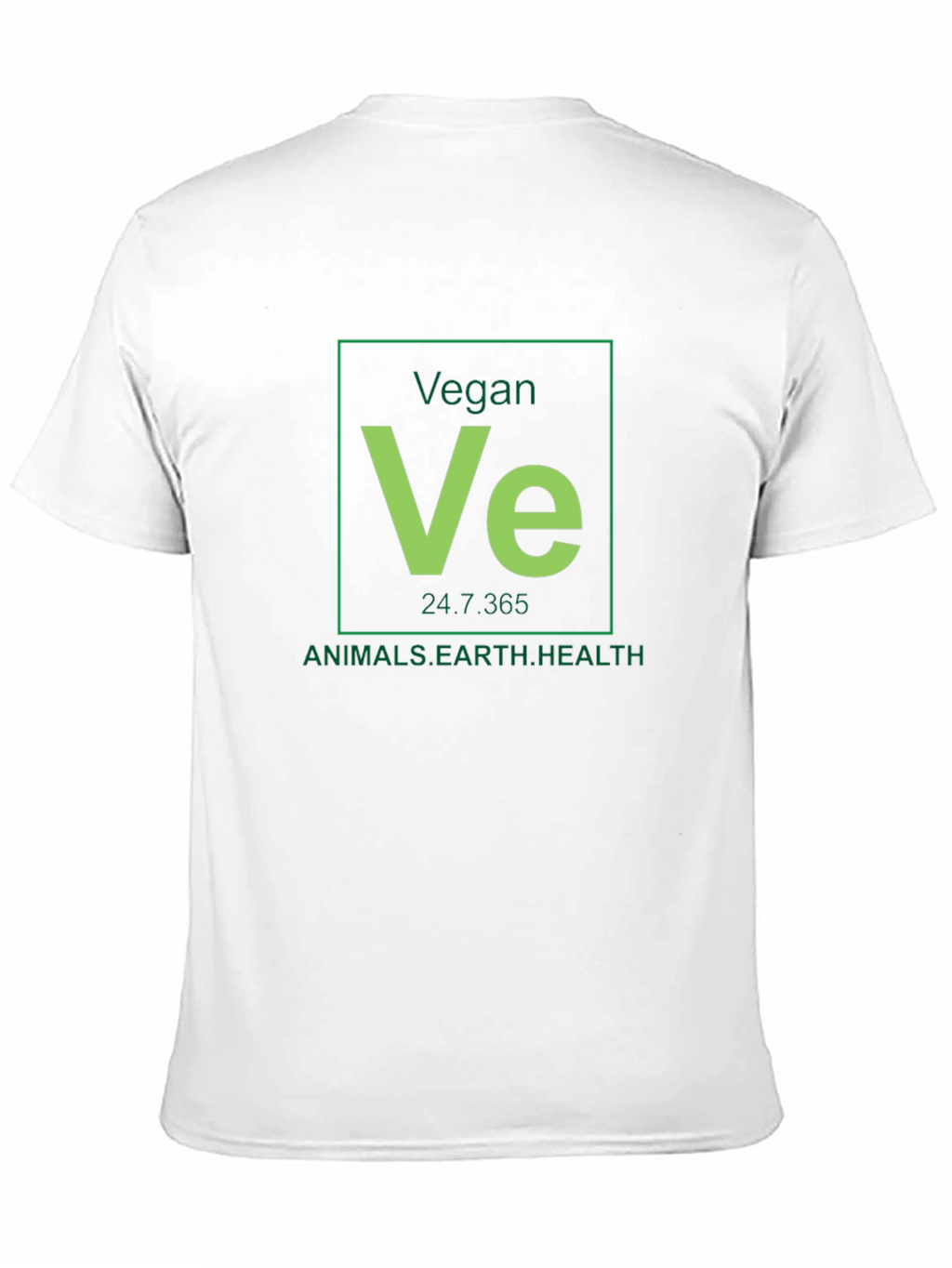 Vegan Periodic Table Black T-Shirt