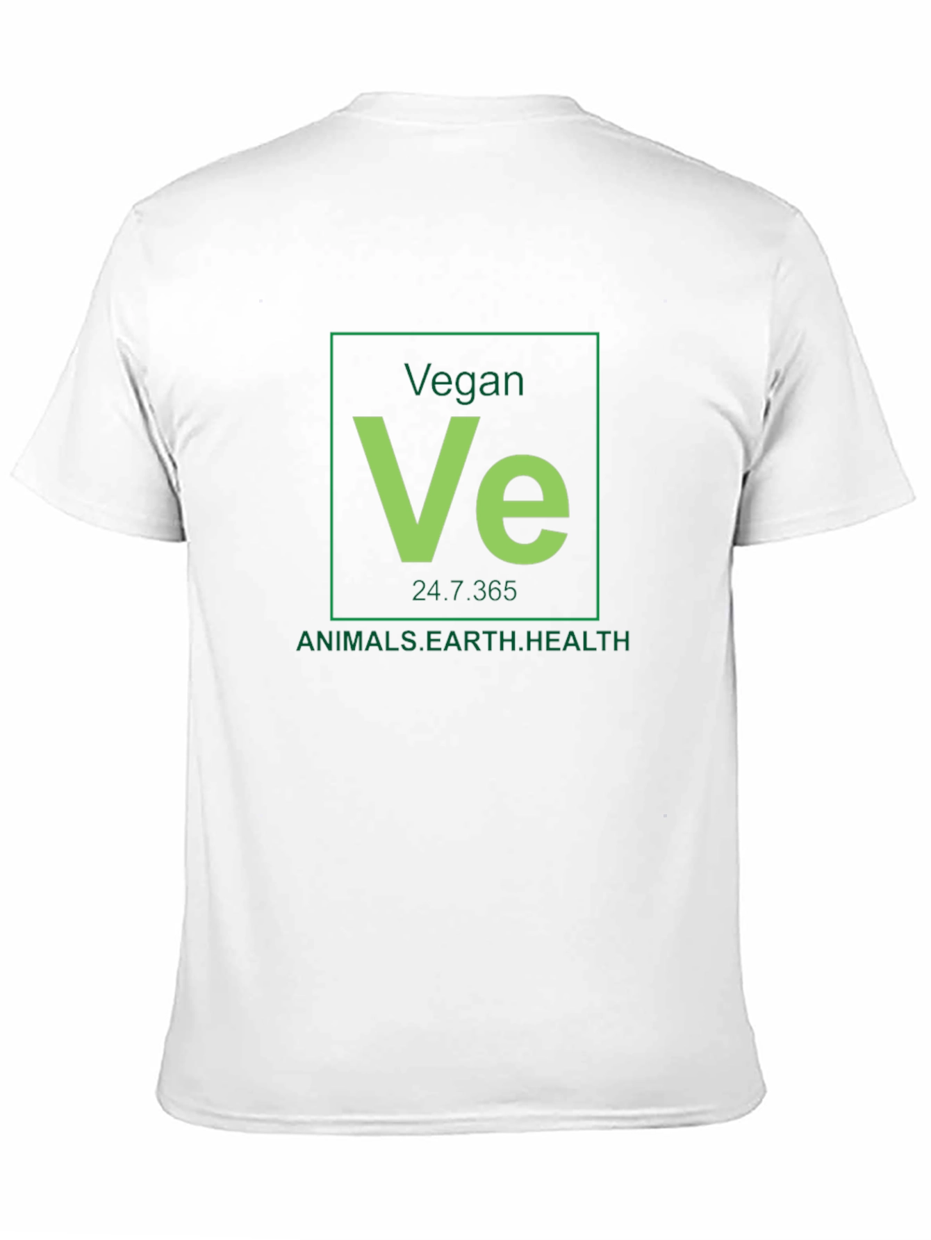 Vegan Periodic Table Black T-Shirt