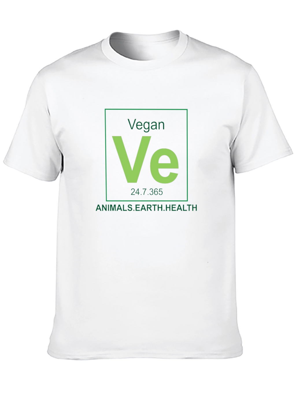 Vegan Periodic Table Black T-Shirt