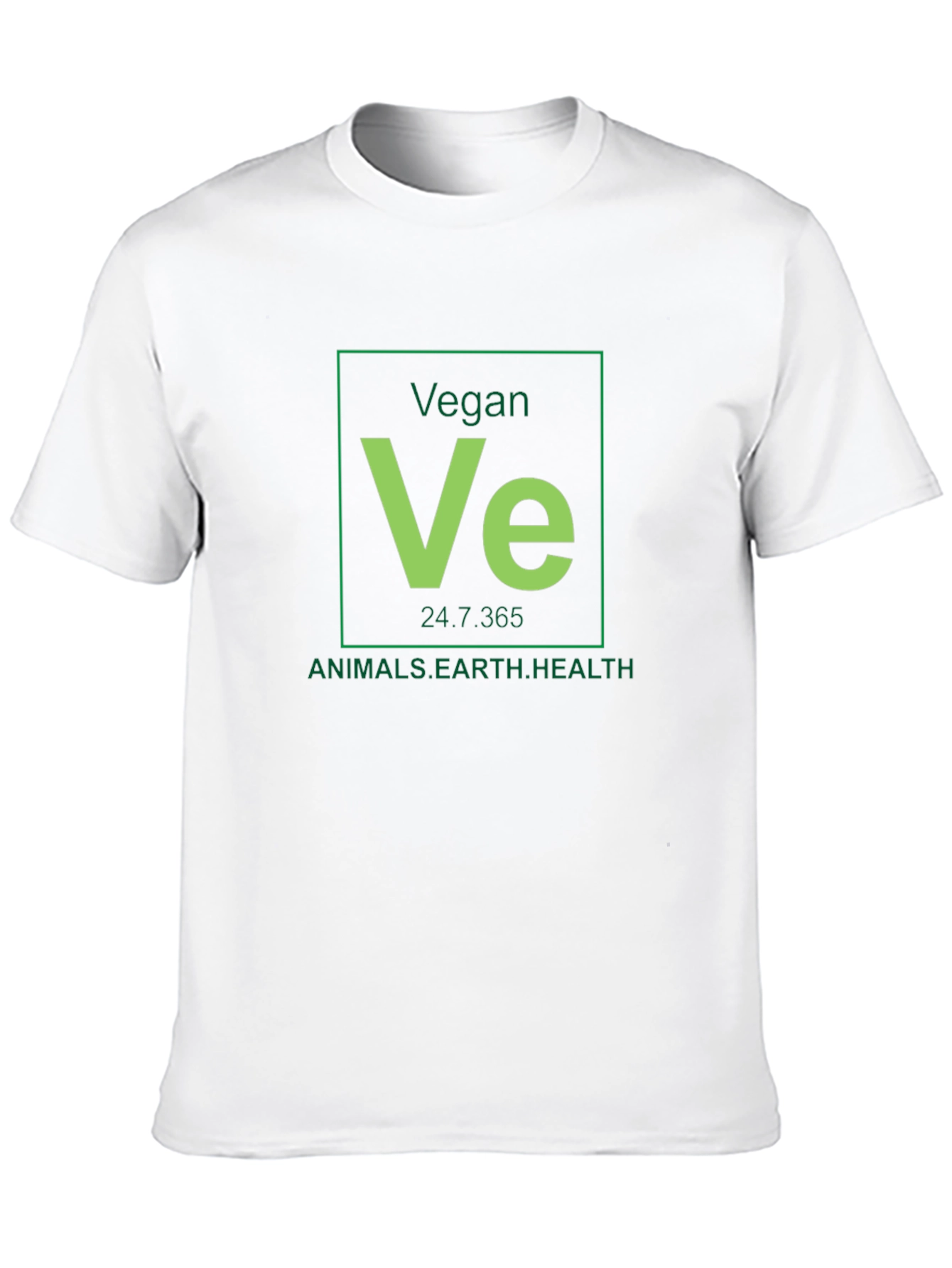 Vegan Periodic Table Black T-Shirt