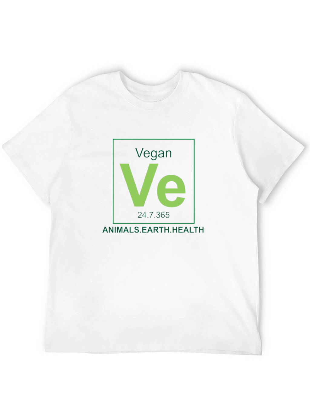 Vegan Periodic Table Black T-Shirt