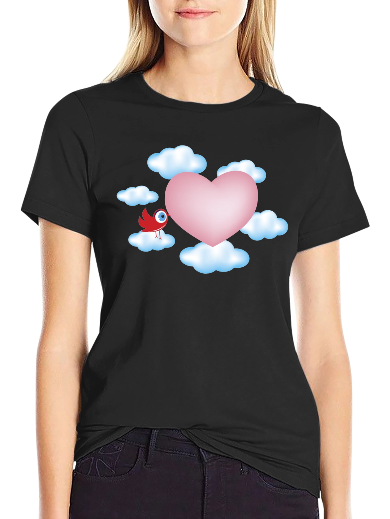 Heart in the Clouds Graphic T-Shirt