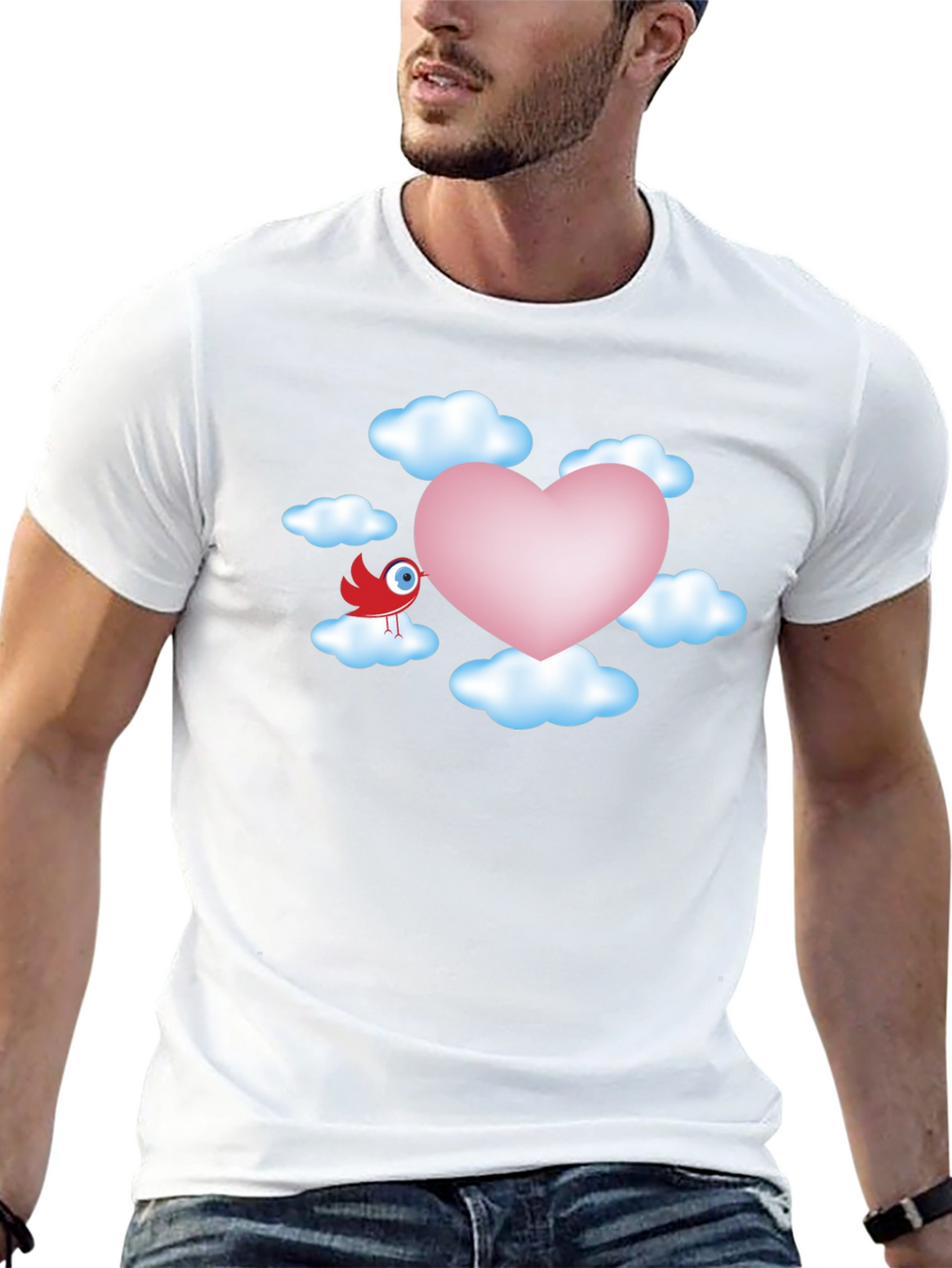 Heart in the Clouds Graphic T-Shirt