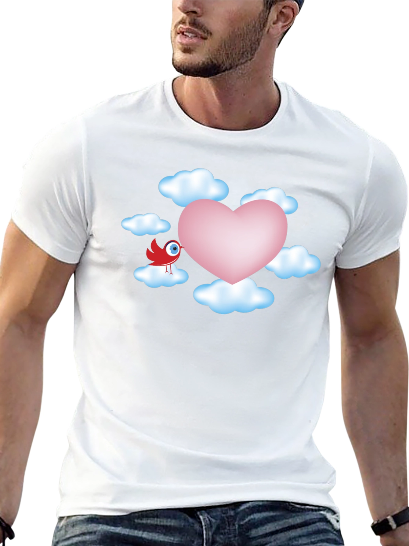 Heart in the Clouds Graphic T-Shirt