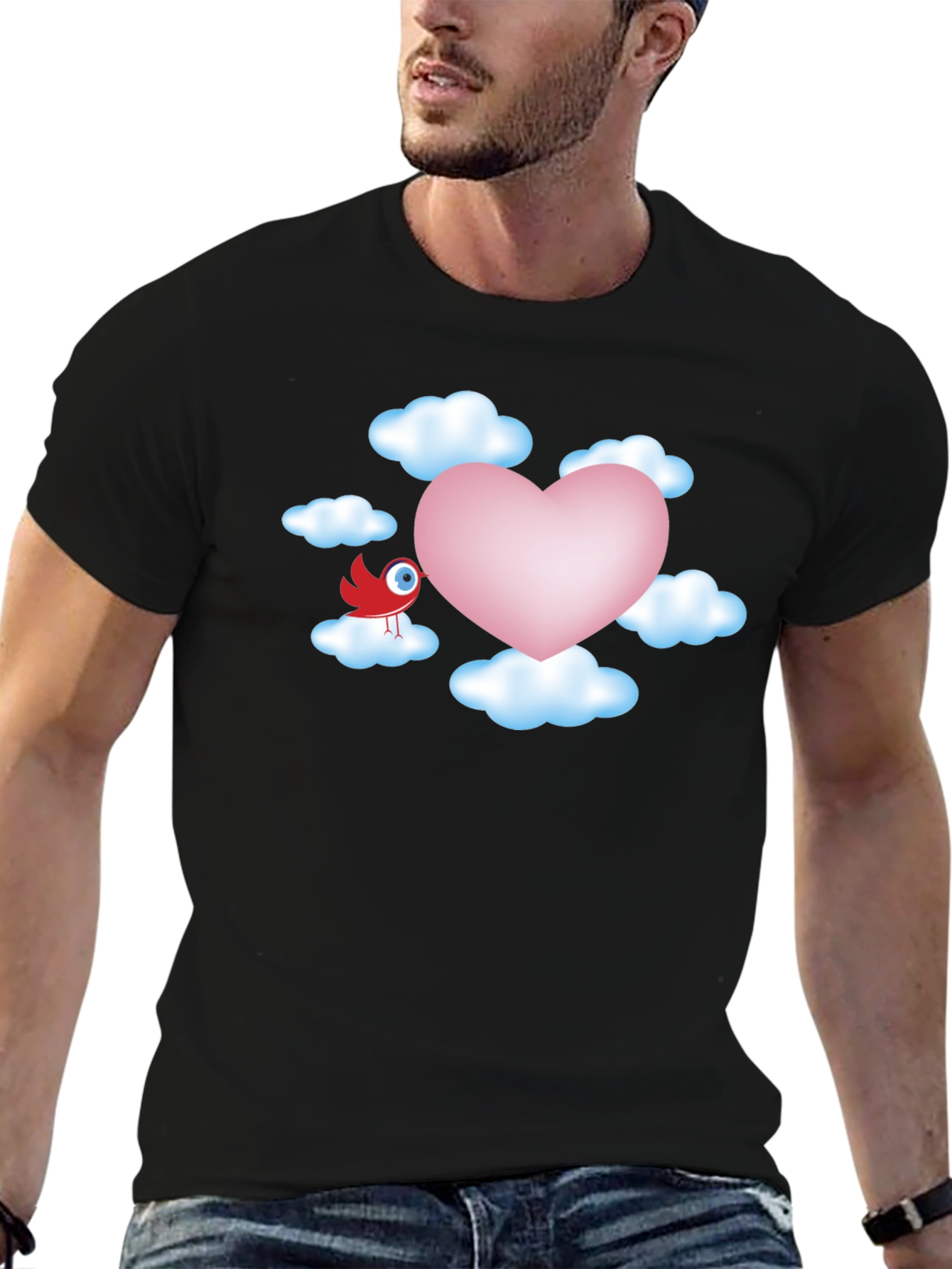 Heart in the Clouds Graphic T-Shirt