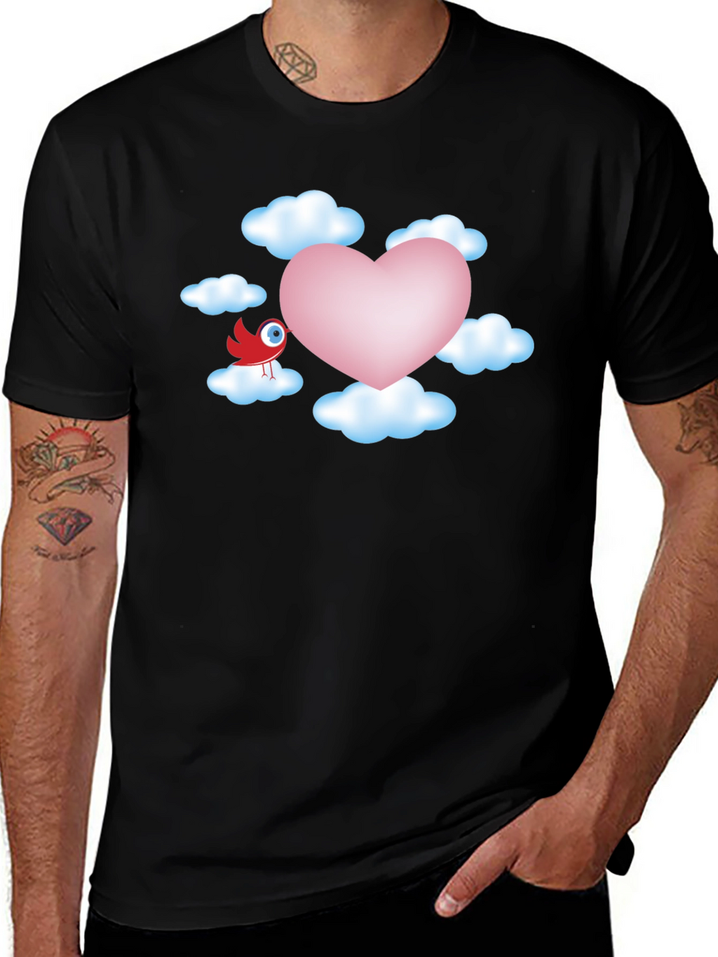 Heart in the Clouds Graphic T-Shirt