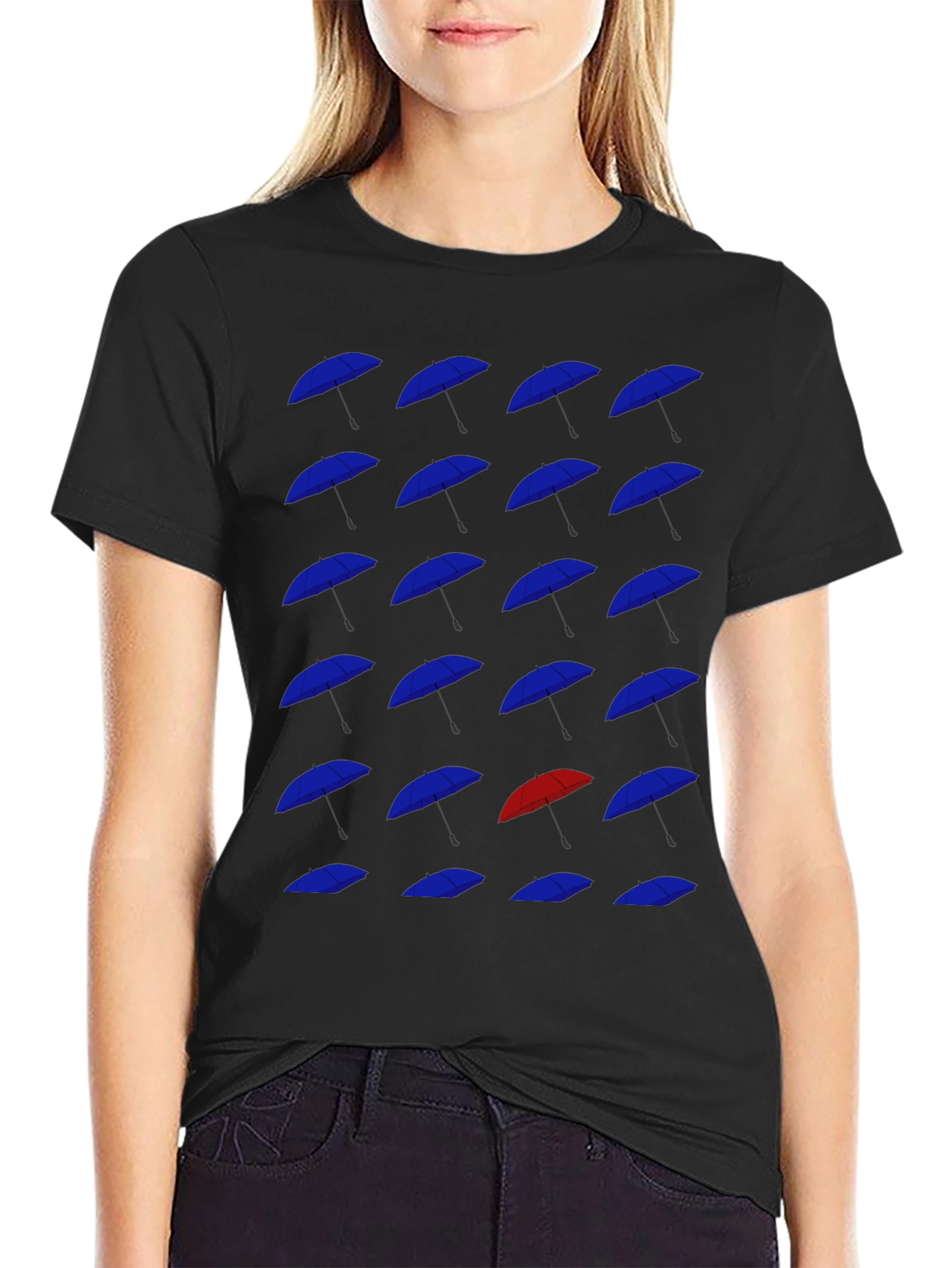 Umbrella Pattern T-Shirt - Be Unique