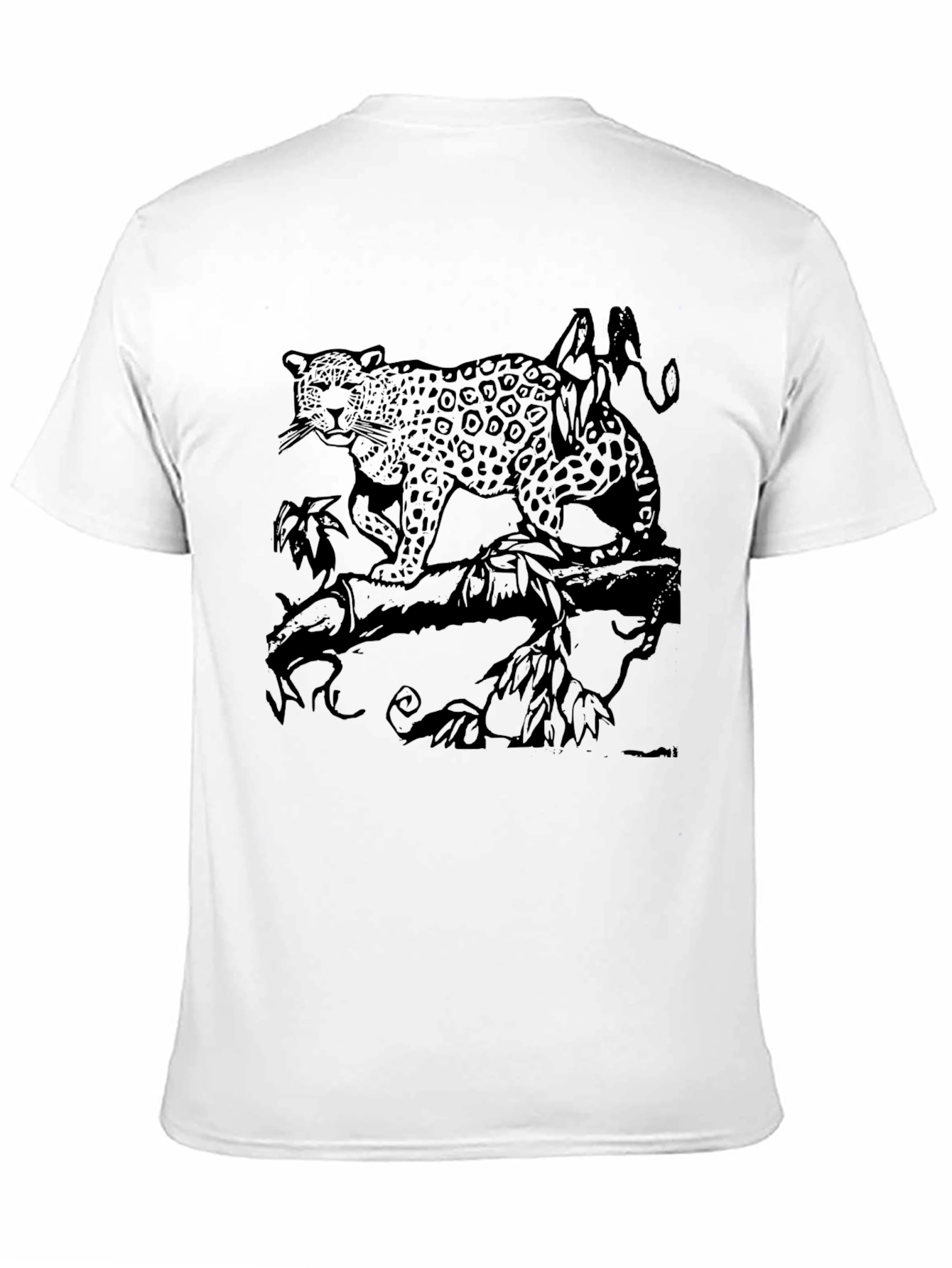 Leopard Graphic T-Shirt - Black