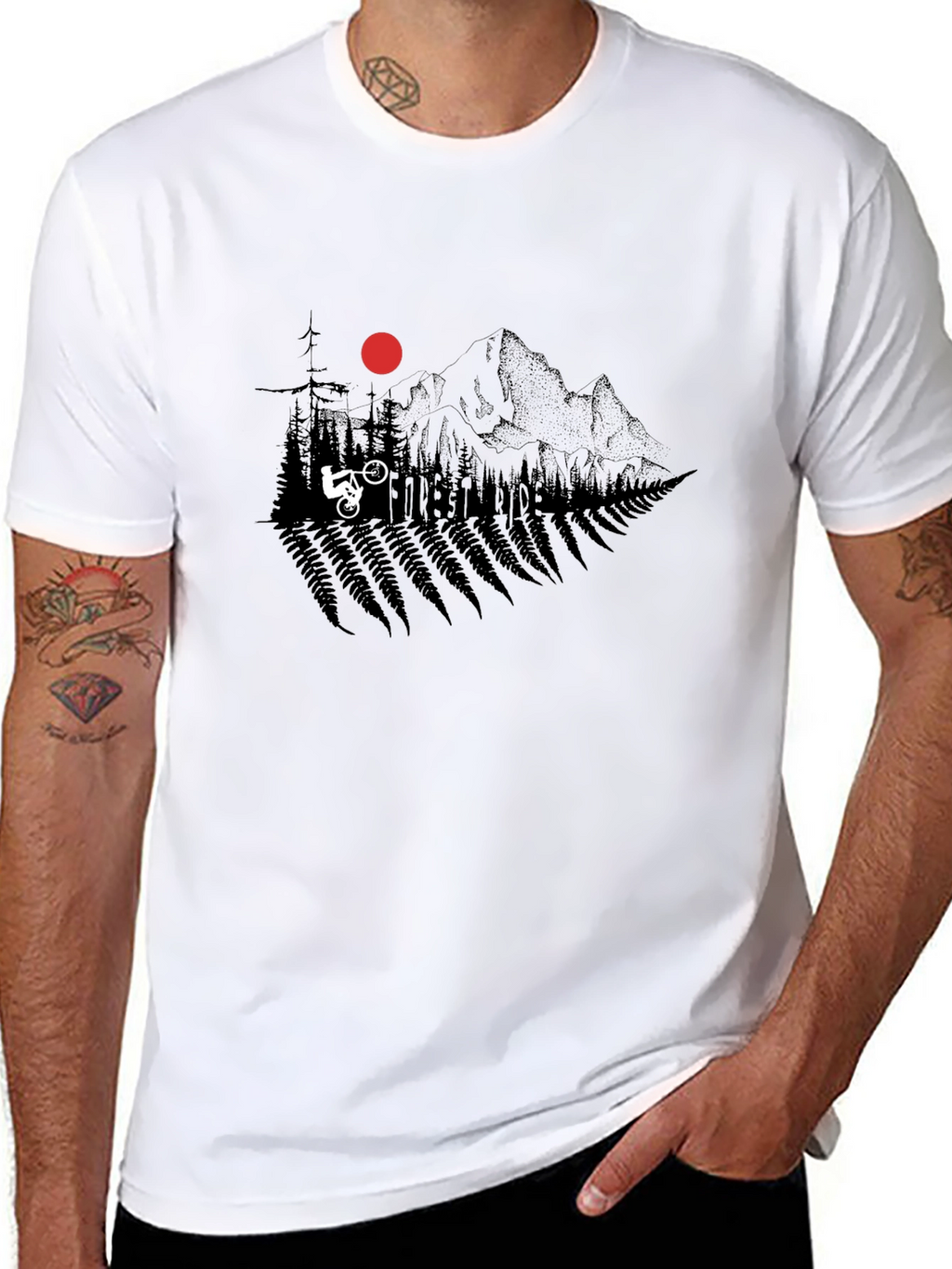 Mountain Biker T-Shirt - Adventure Ride Tee