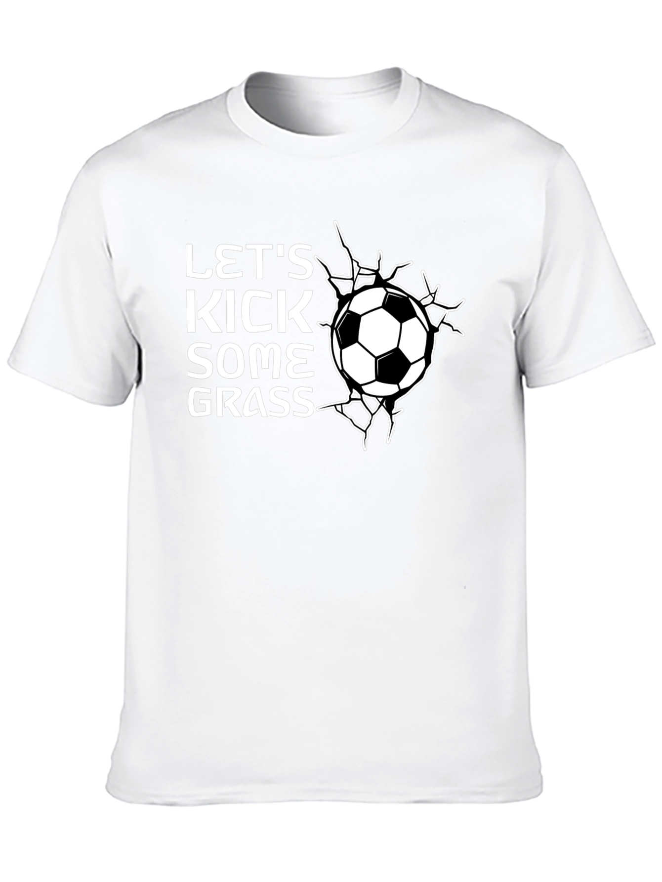 Lets Kick Some Grass Soccer T-Shirt