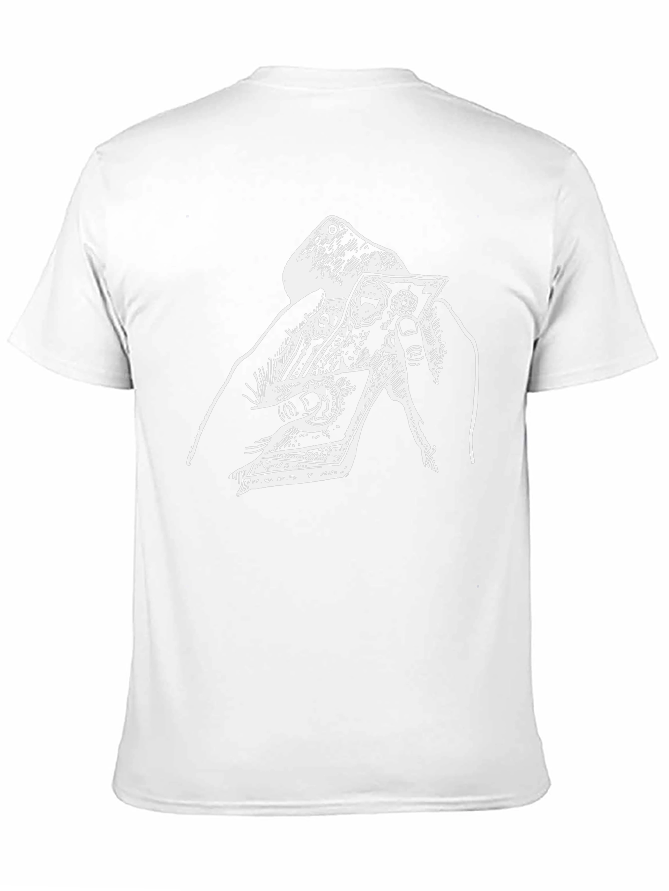 Black T-Shirt with Graphic Print