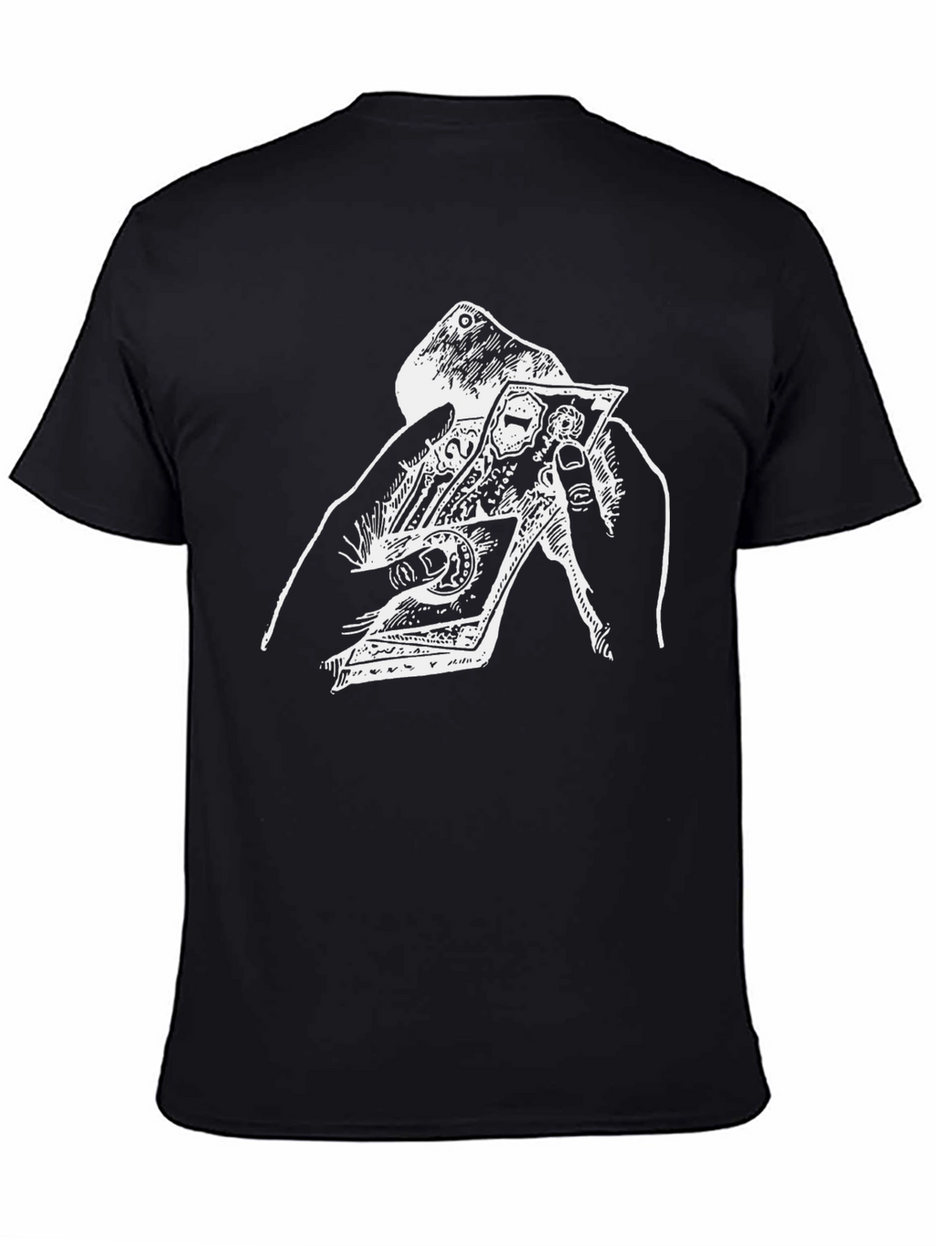 Black T-Shirt with Graphic Print