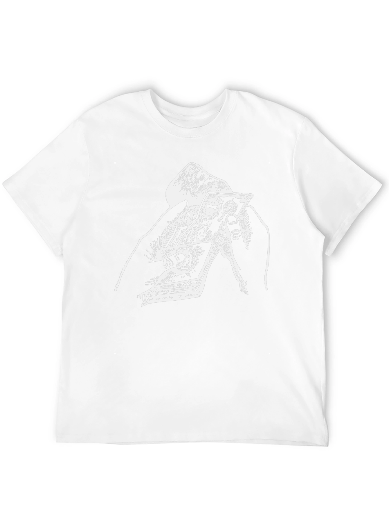 Black T-Shirt with Graphic Print