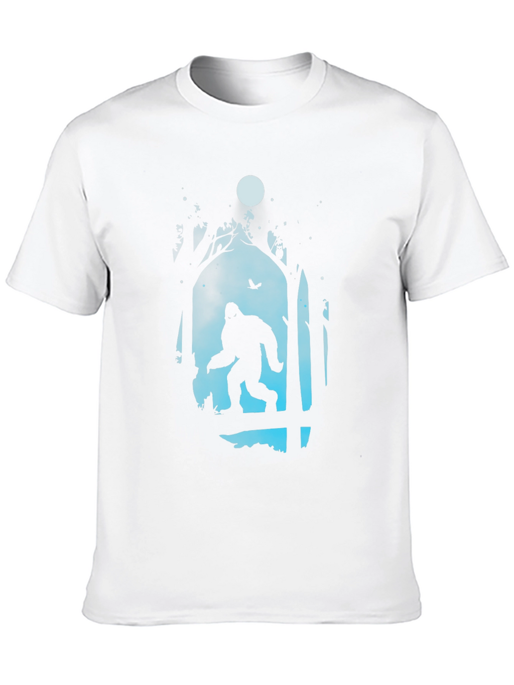 Bigfoot Silhouette Graphic Tee - Black