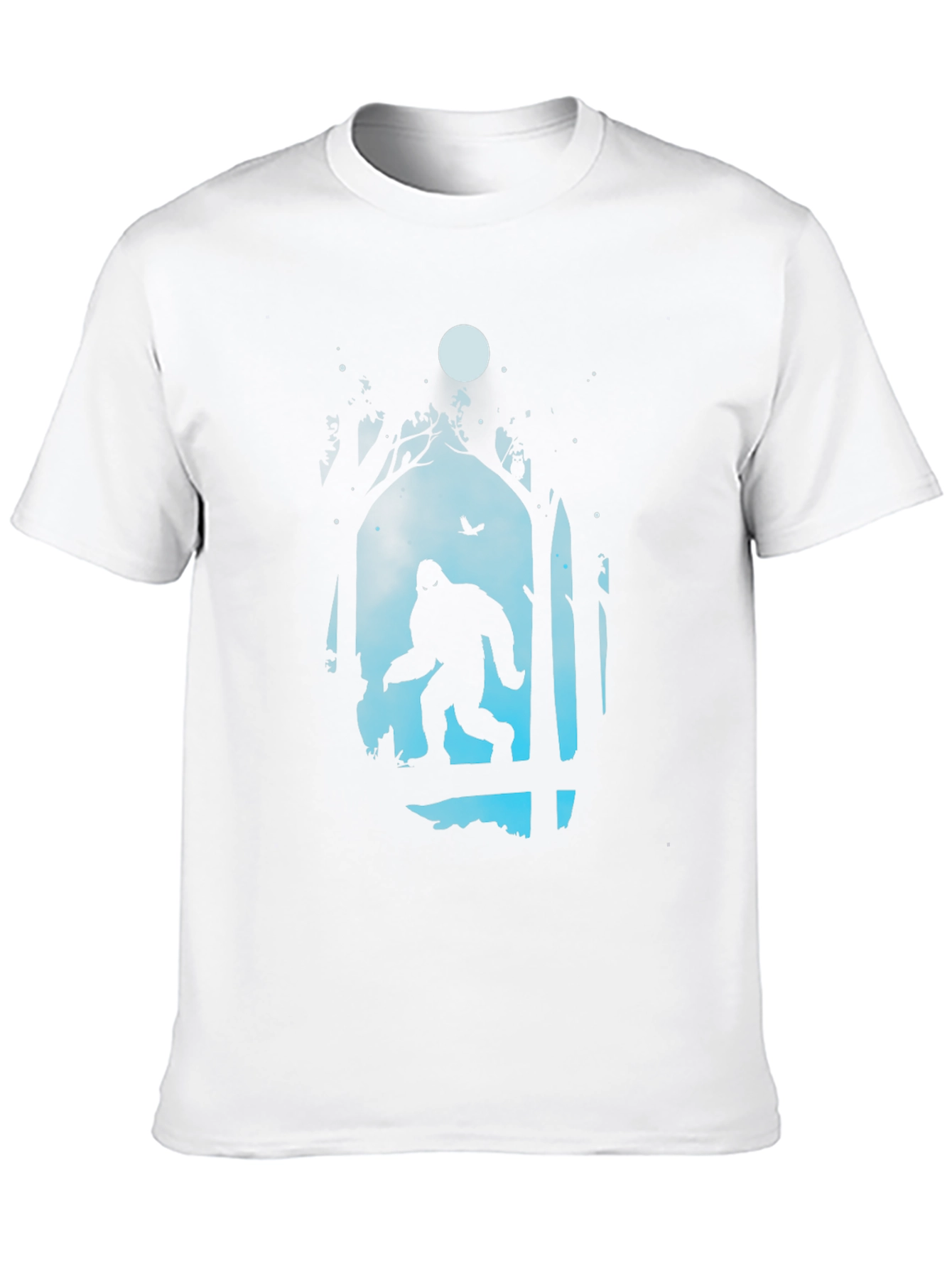 Bigfoot Silhouette Graphic Tee - Black