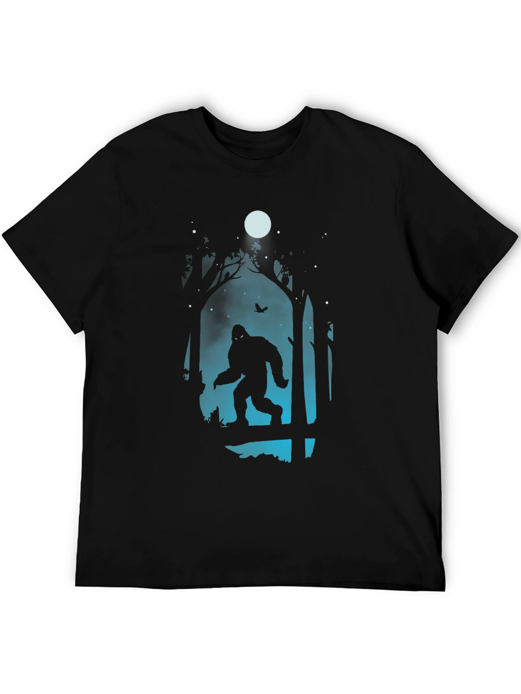 Bigfoot Silhouette Graphic Tee - Black