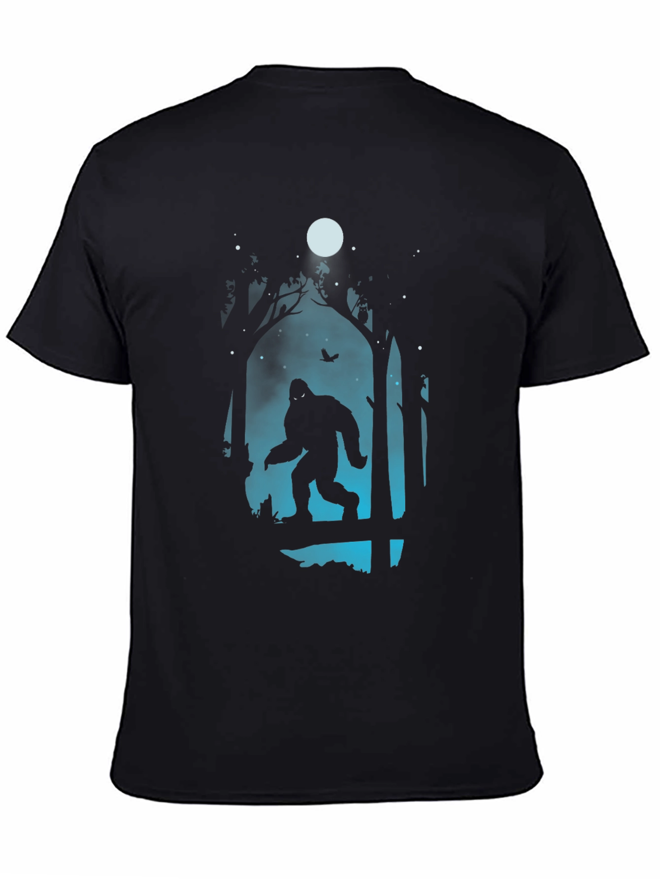Bigfoot Silhouette Graphic Tee - Black